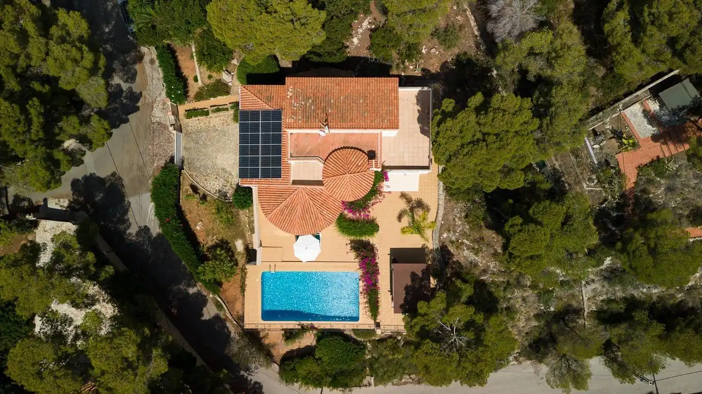 Jardín de Casa o chalet de alquiler en Jávea / Xàbia con Aire acondicionado, Piscina y Amueblado
