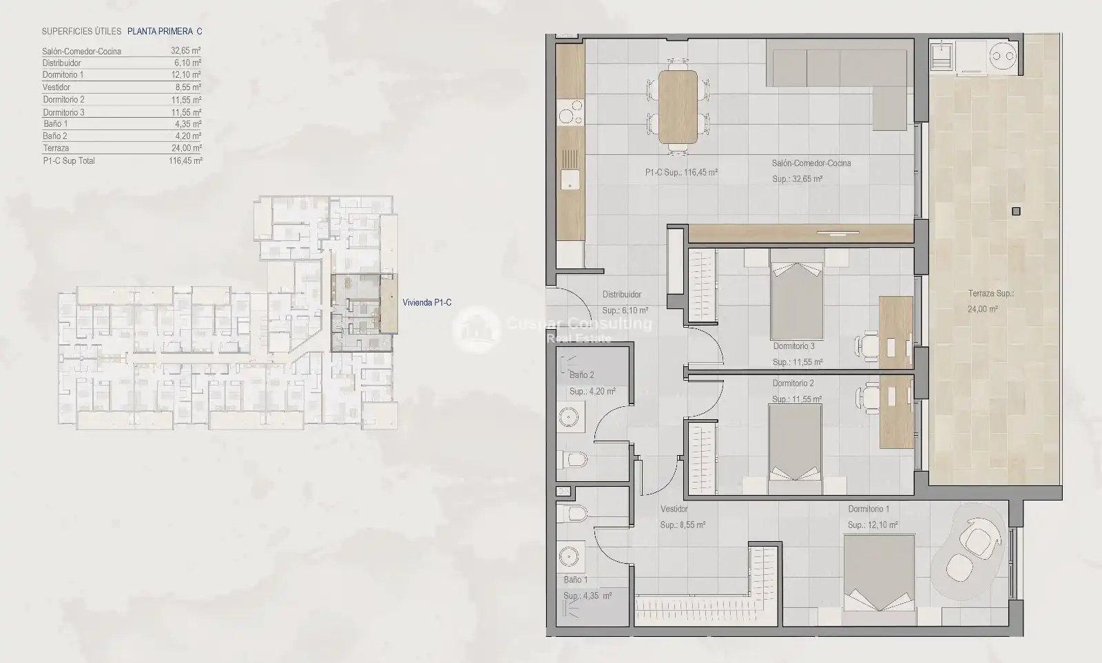 Apartamento en venta en Torre-Pacheco con Calefacción, Terraza y Trastero