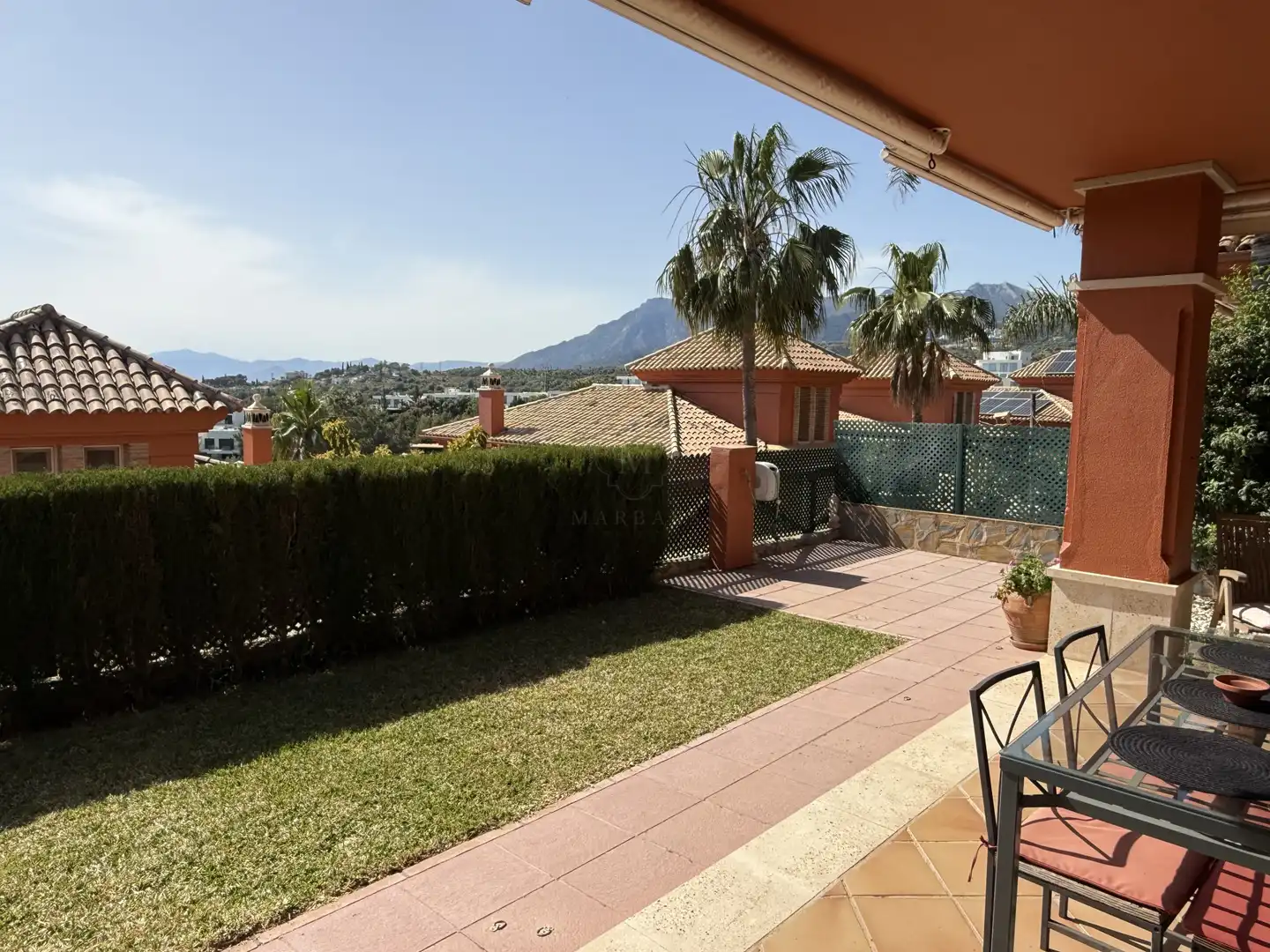 Jardí de Casa adosada de lloguer en Marbella amb Aire condicionat, Calefacció i Jardí privat