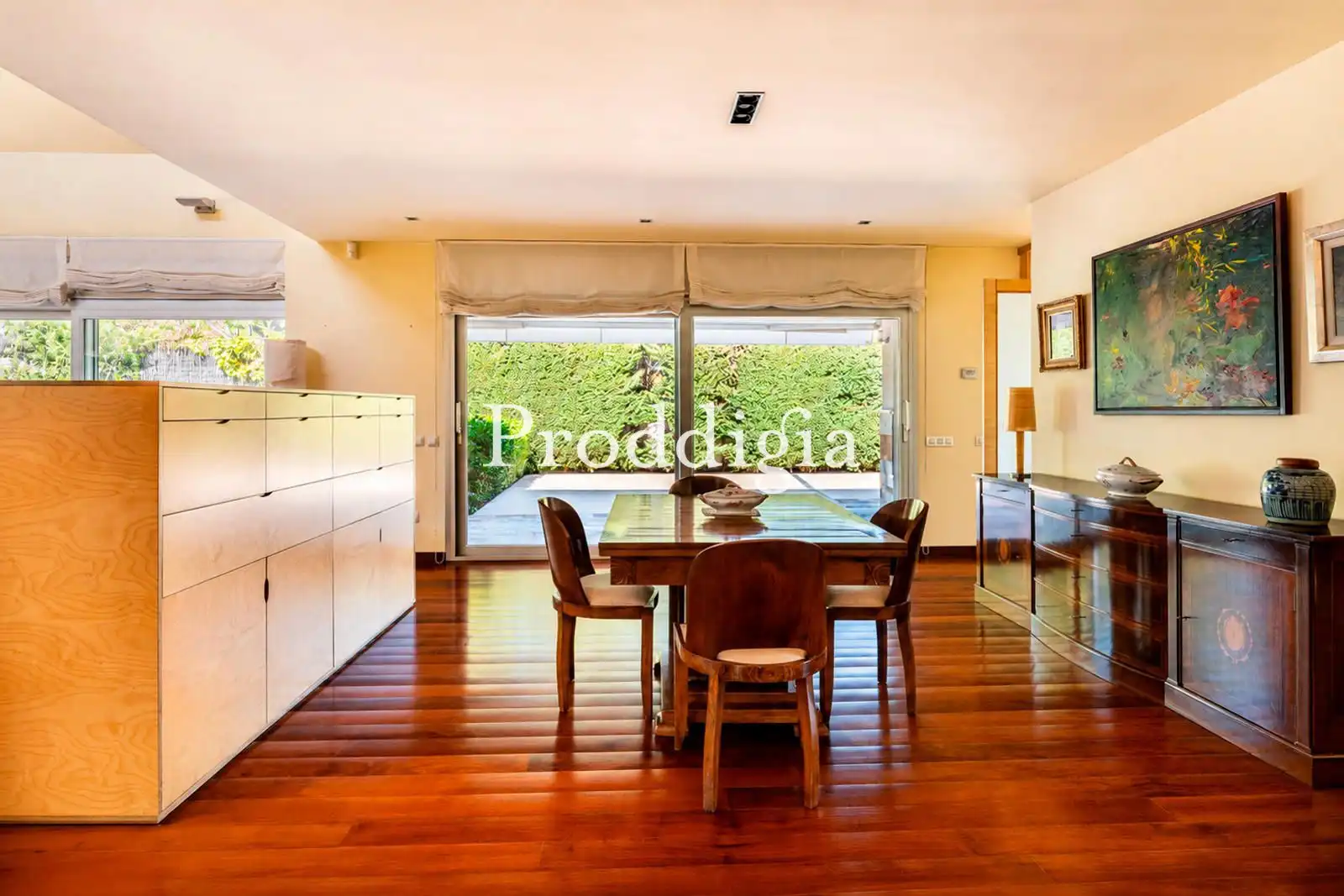 Dining room of Houses for sale in Sant Cugat del Vallès  with Air Conditioner, Terrace and Storage room