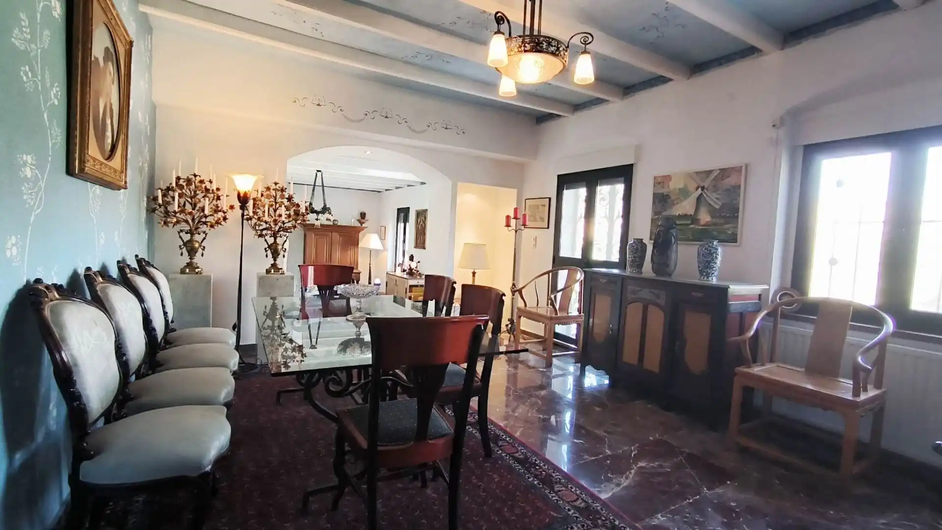 Dining room of Houses for sale in El Castell de Guadalest  with Air Conditioner, Heating and Terrace