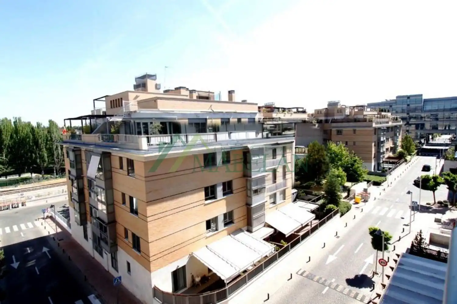 Exterior view of Flat for rent in Madrid  with Air Conditioner, Private garden and Storage room