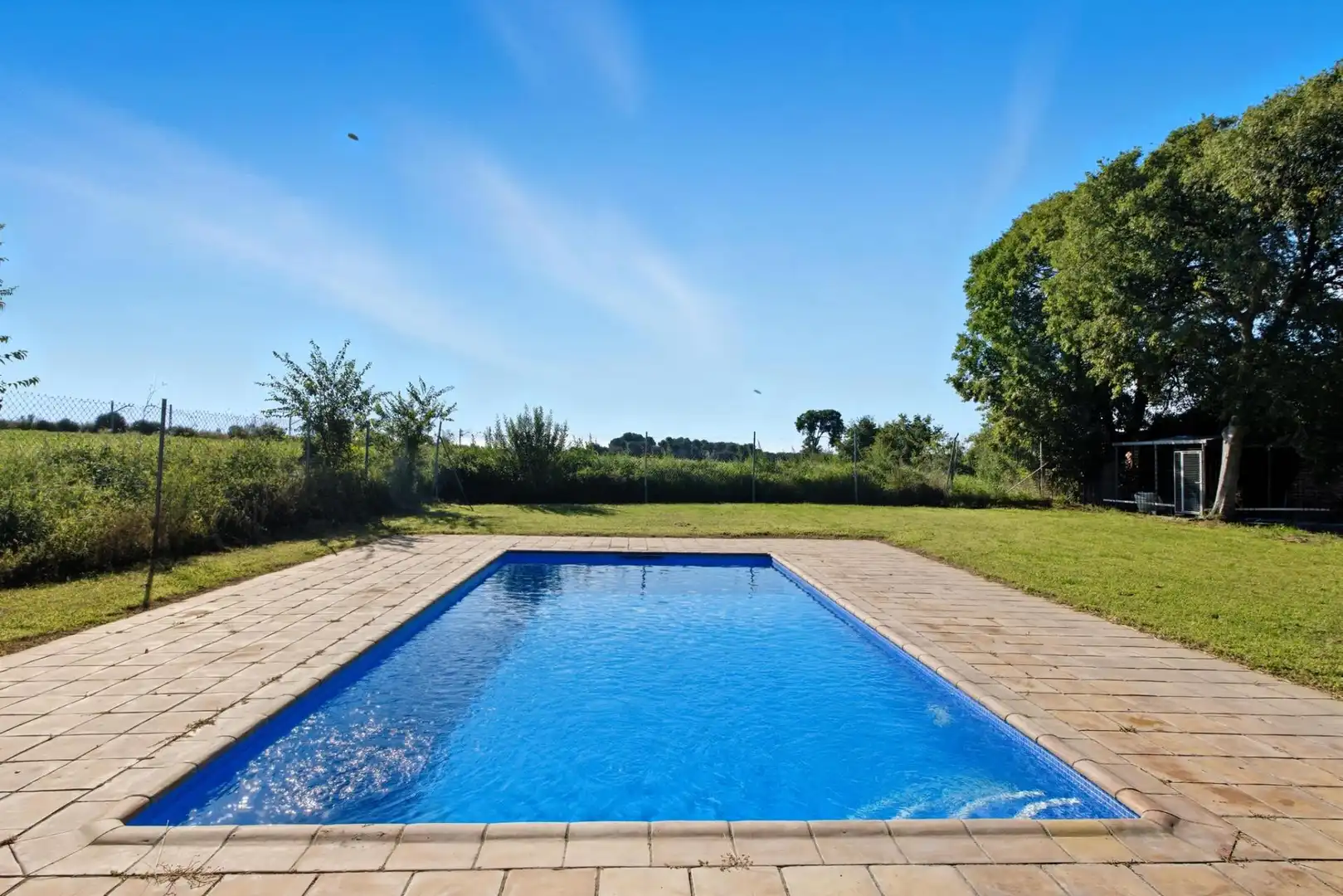 Swimming pool of Country homes for sale in Garrigàs  with Private garden, Terrace and Swimming Pool