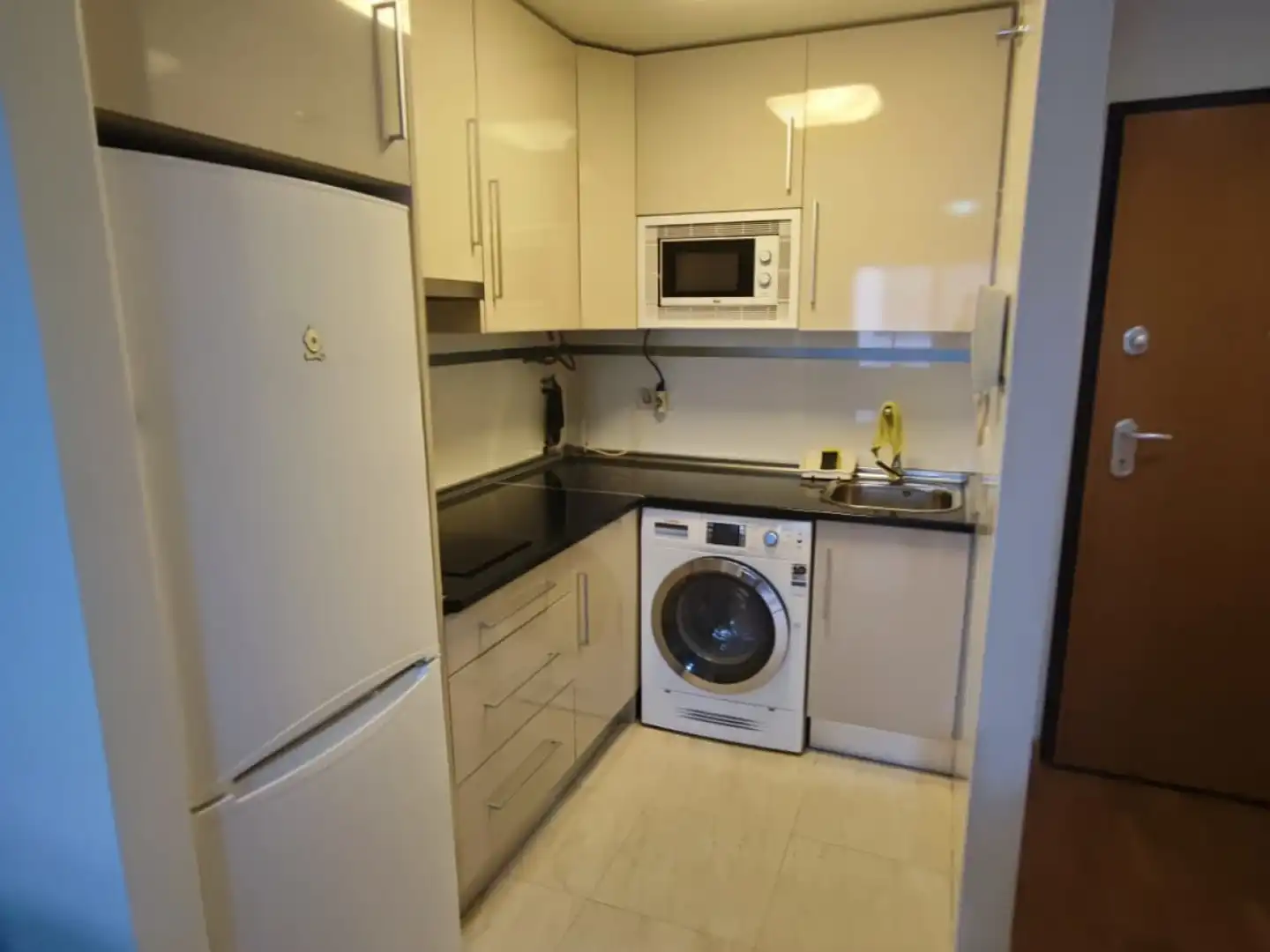 Cocina de Apartamento de alquiler en Murcia con Aire acondicionado, Calefacción y Amueblado
