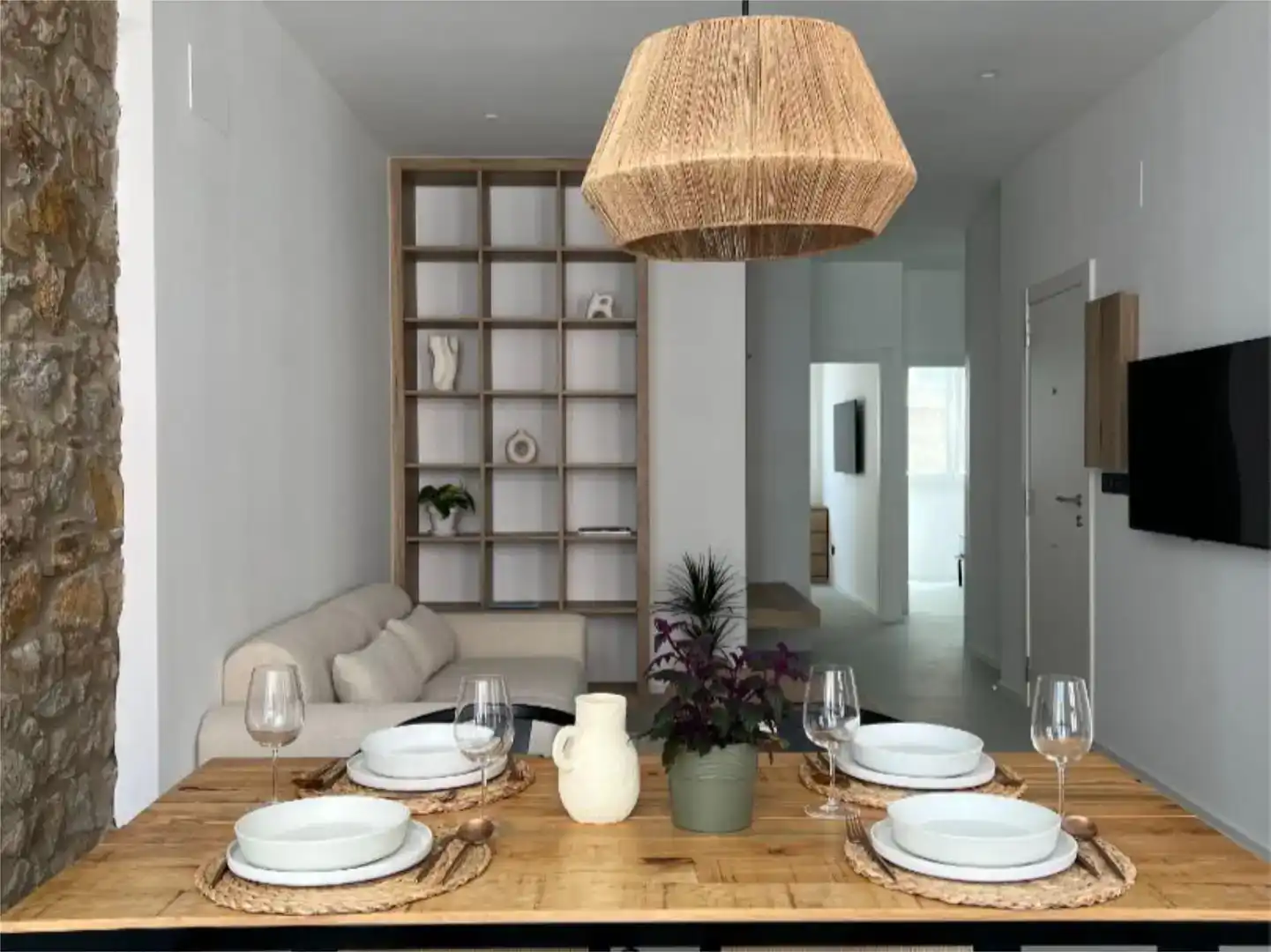 Esszimmer von Wohnung zur Miete in Ferrol mit Balkon