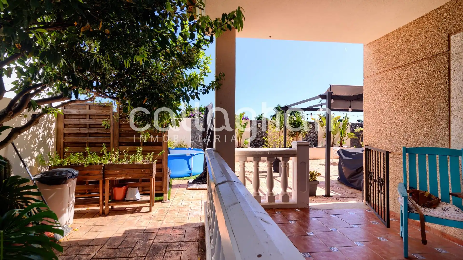 Terrassa de Casa o xalet en venda en Polinyà de Xúquer amb Aire condicionat, Jardí privat i Terrassa
