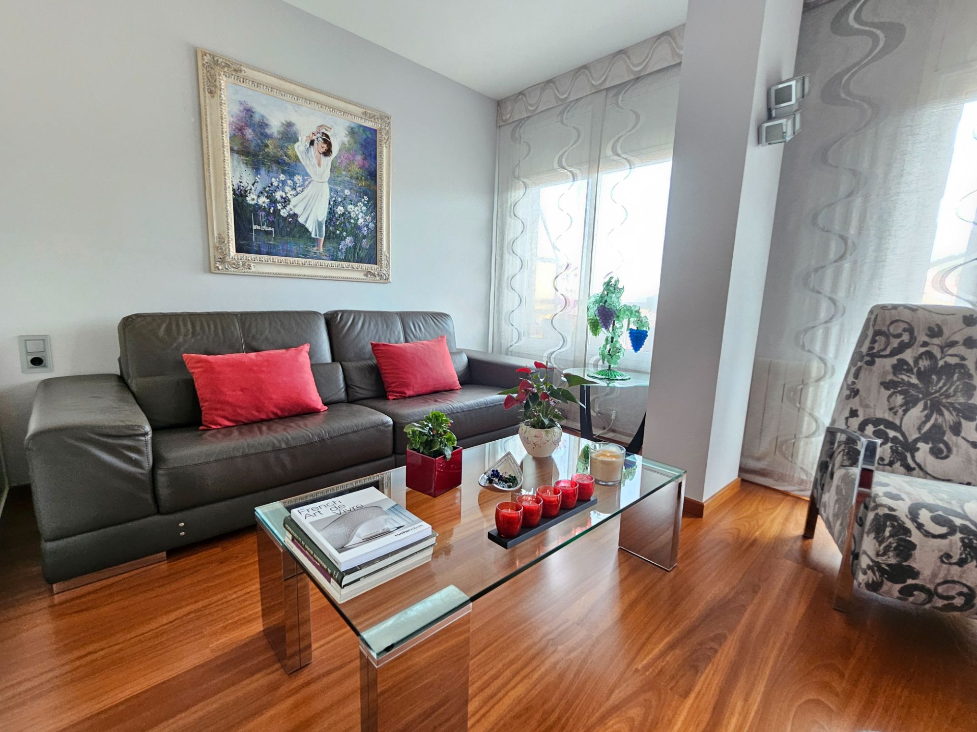 Sala d'estar de Pis en venda en  Barcelona Capital amb Aire condicionat, Calefacció i Parquet