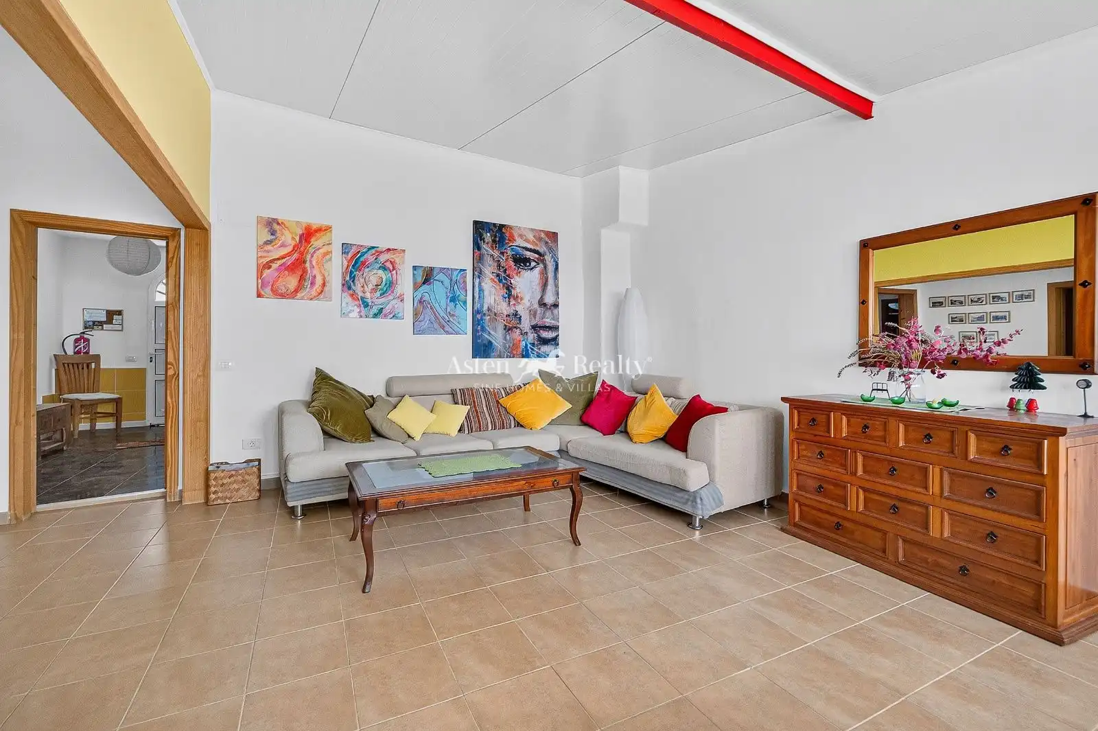 Sala de estar de Casa adosada en venta en La Orotava con Terraza y Amueblado