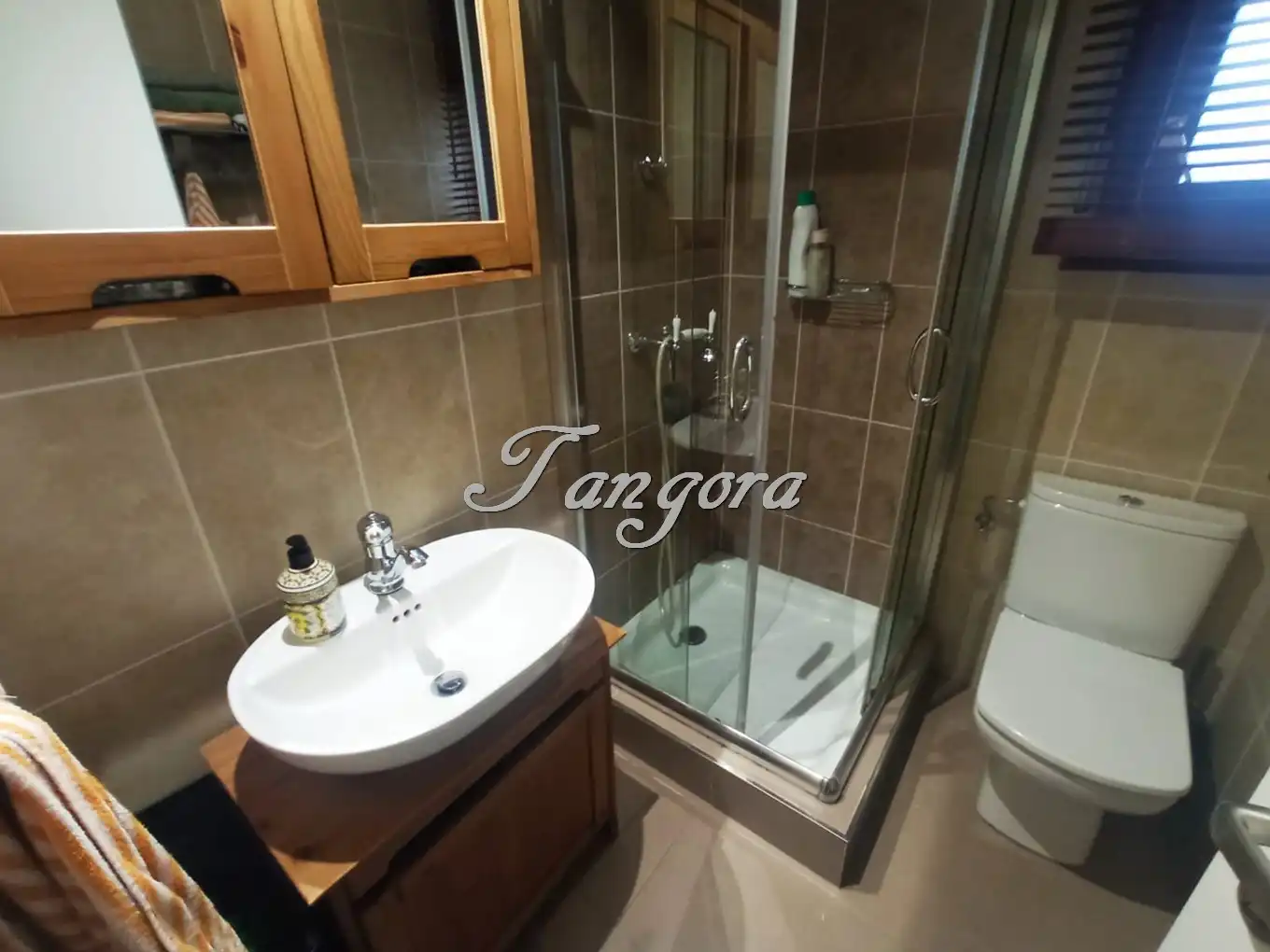 Badezimmer von Einfamilien-Reihenhaus zum Verkauf in Abanto y Ciérvana-Abanto Zierbena mit Heizung, Privatgarten und Parkett