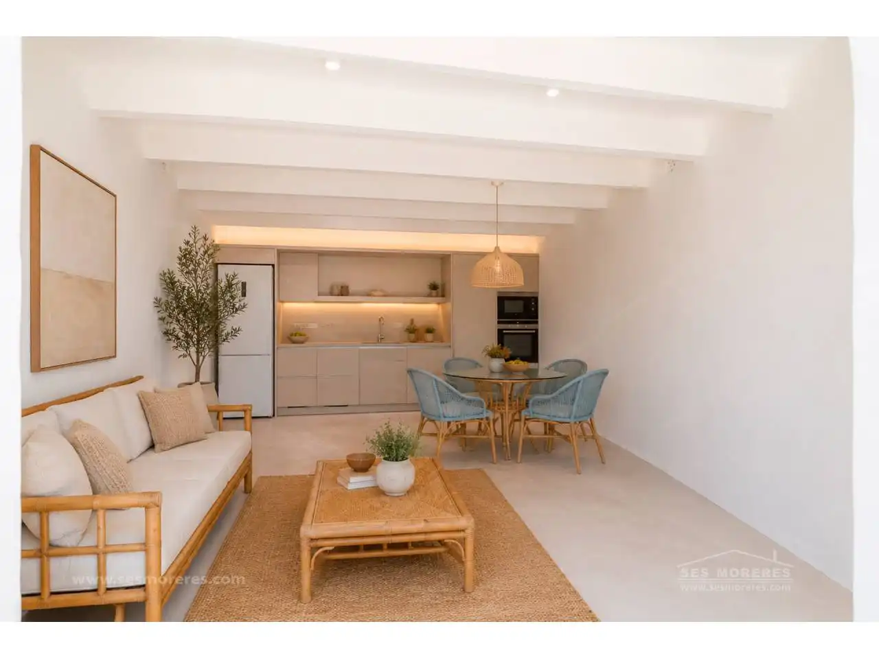 Sala d'estar de Casa o xalet en venda en Maó - Mahón amb Aire condicionat, Terrassa i Moblat