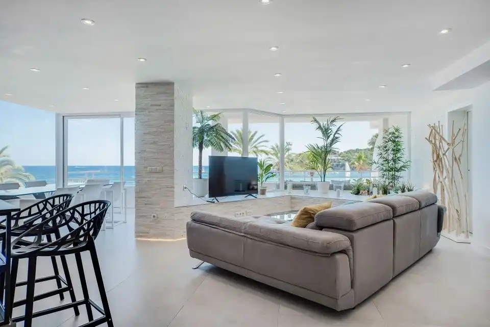 Wohnzimmer von Wohnungen zum Verkauf in Calvià mit Klimaanlage, Heizung und Terrasse