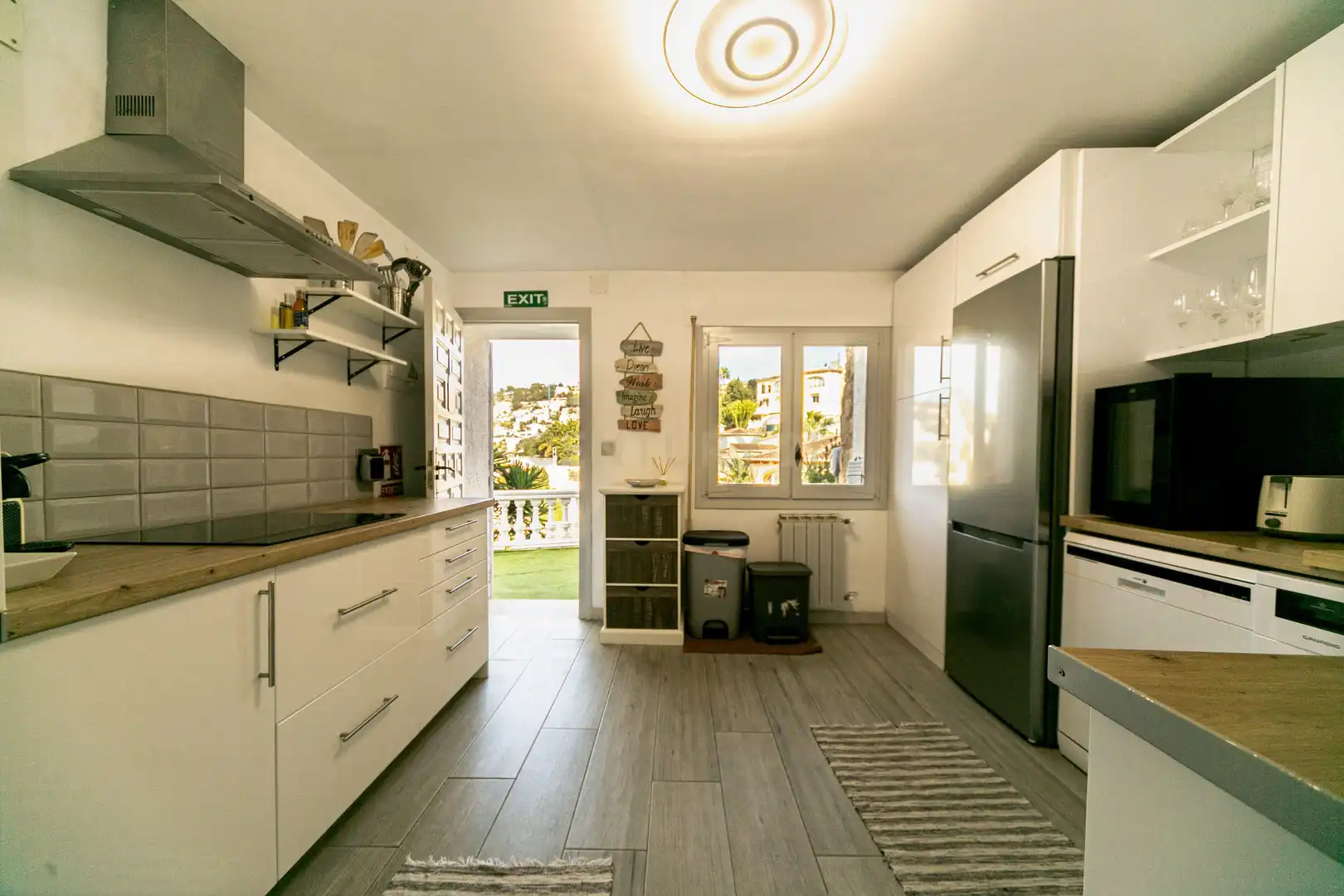 Cocina de Apartamento de alquiler en Benissa con Aire acondicionado, Trastero y Piscina