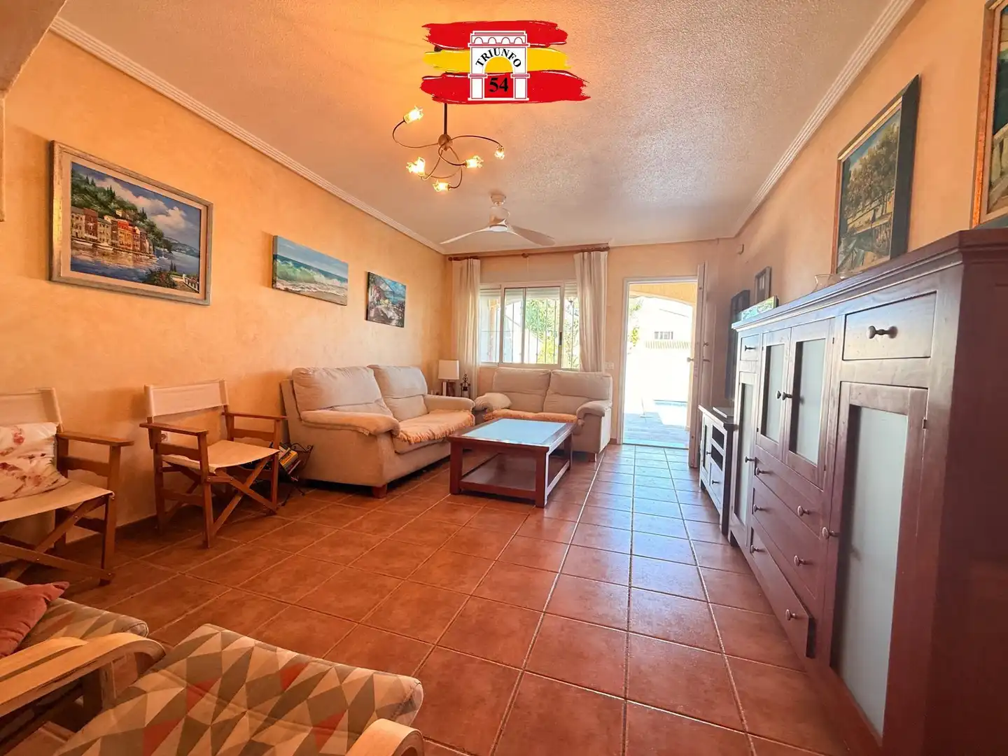 Sala de estar de Casa adosada en venta en Pilar de la Horadada con Aire acondicionado, Calefacción y Jardín privado