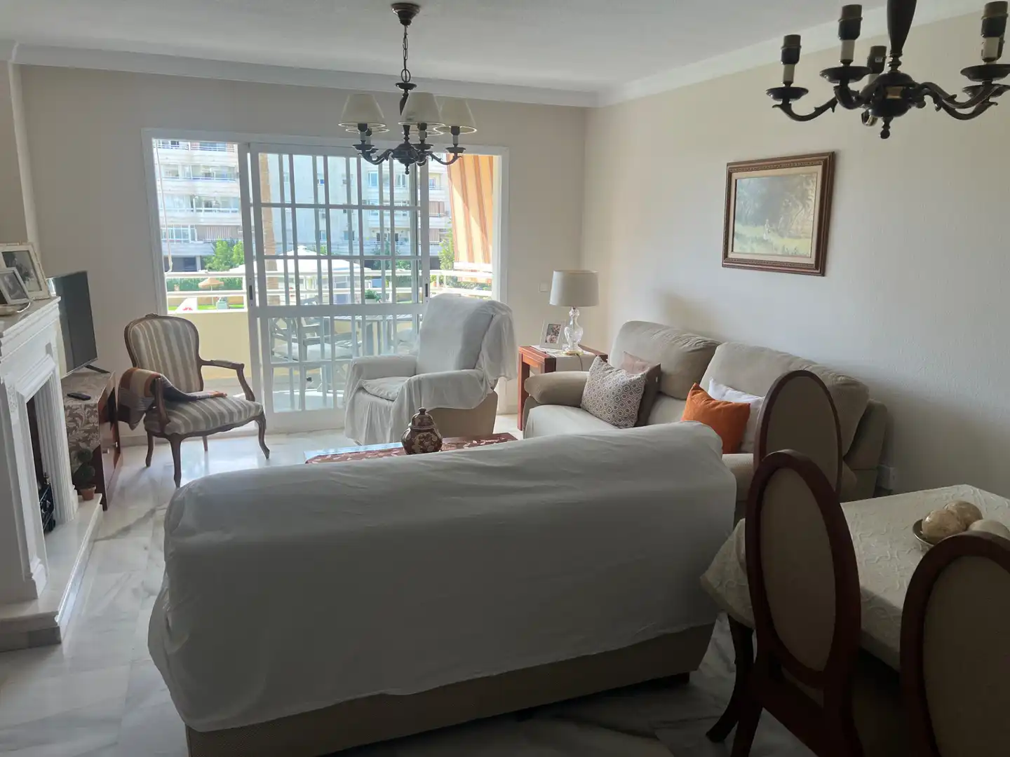 Living room of Flat for sale in Málaga  with Terrace and Community pool