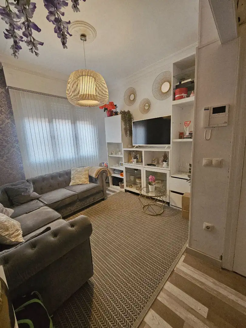 Living room of Flat for sale in Sestao   with Furnished and Balcony