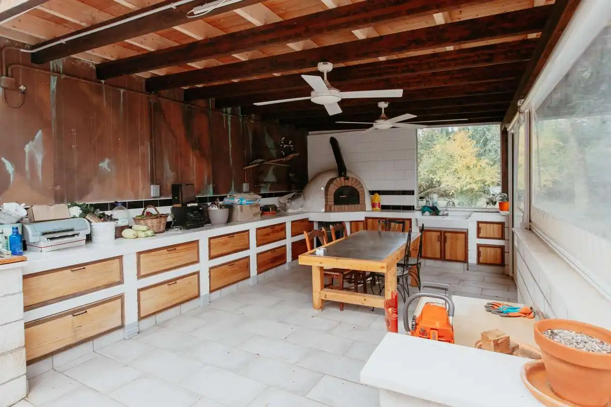 Cocina de Casa o chalet en venta en Huesca con Aire acondicionado, Calefacción y Jardín privado