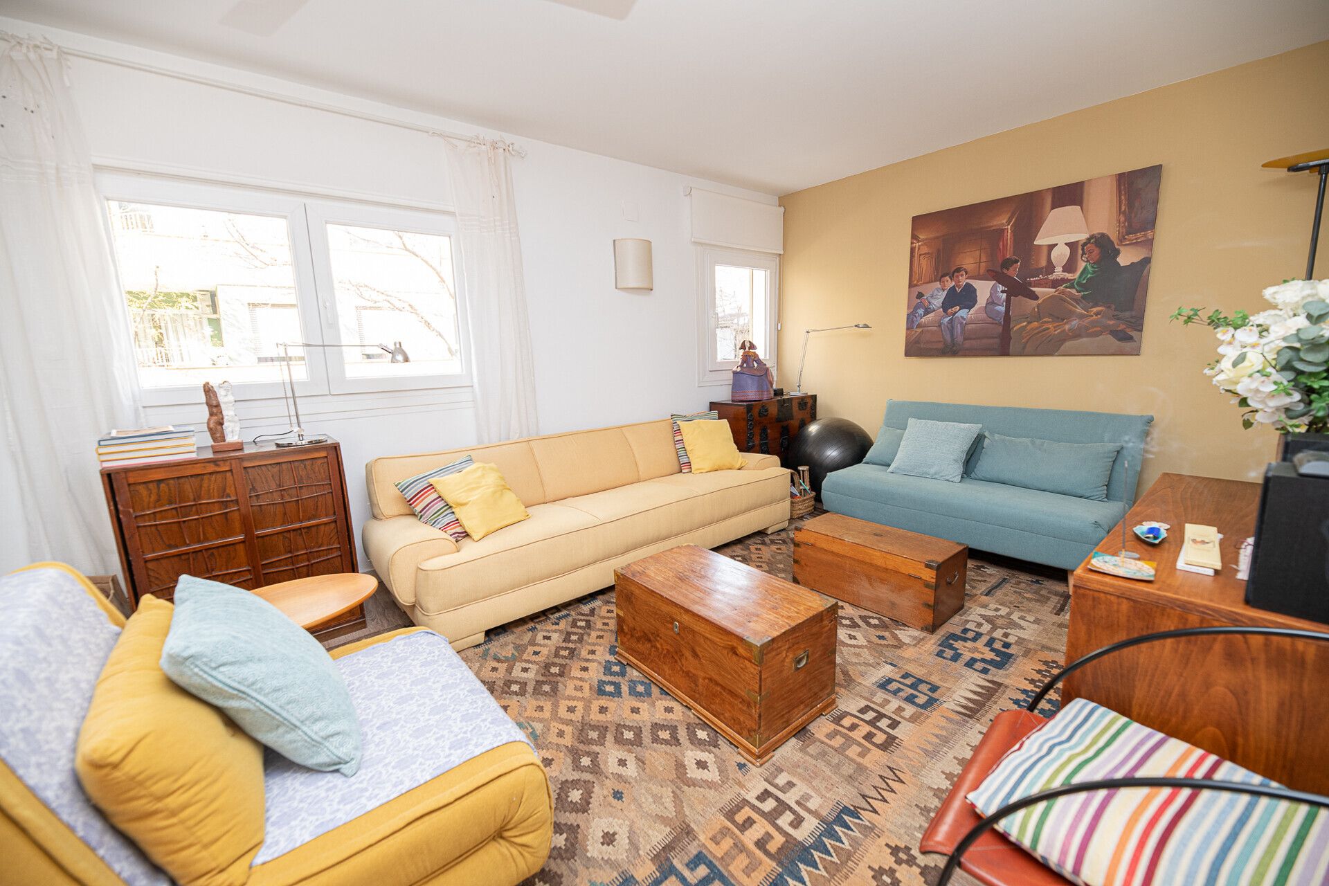 Sala de estar de Piso de alquiler en  Palma de Mallorca con Terraza