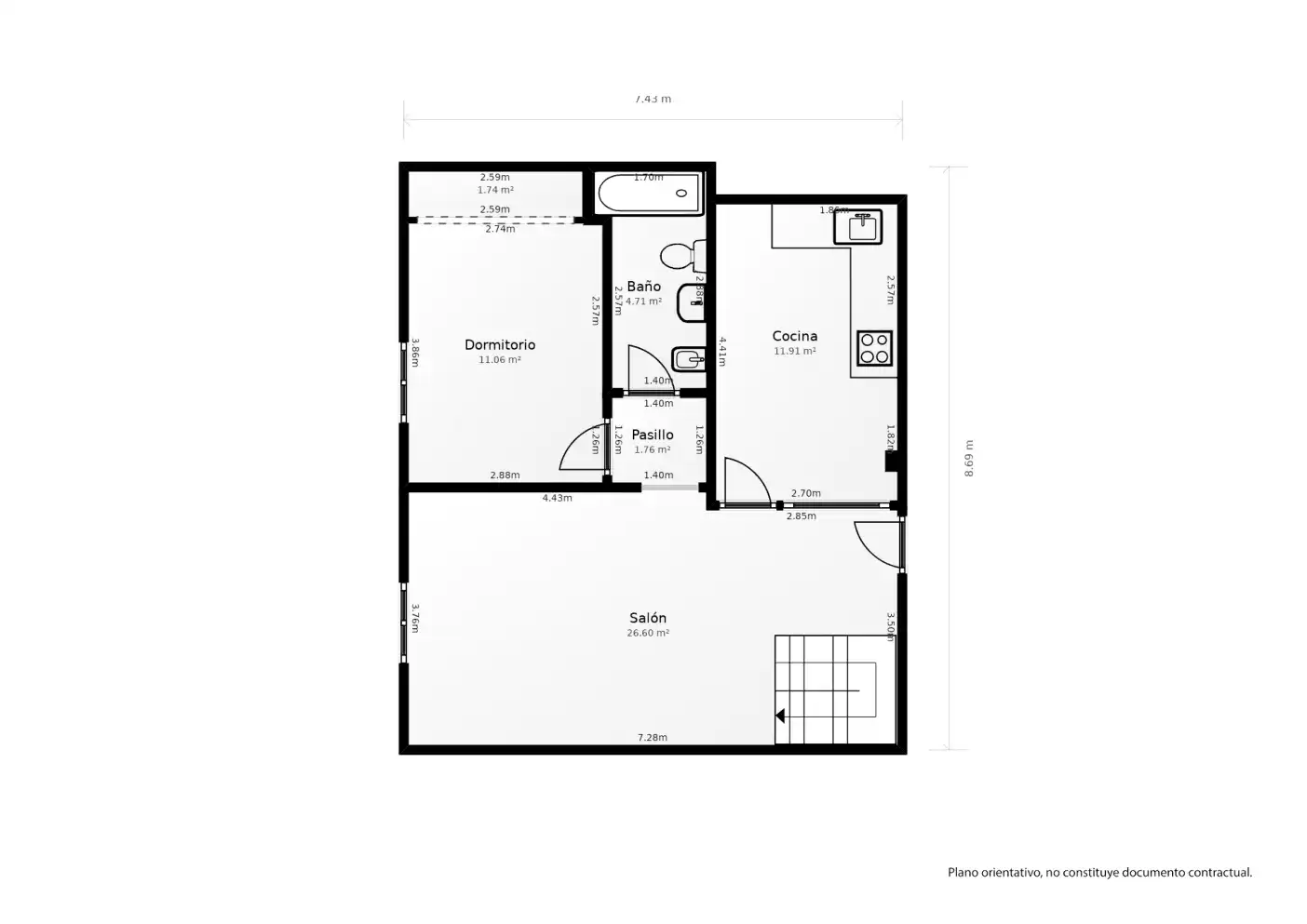 Attic for sale in Madrid  with Air Conditioner, Heating and Terrace