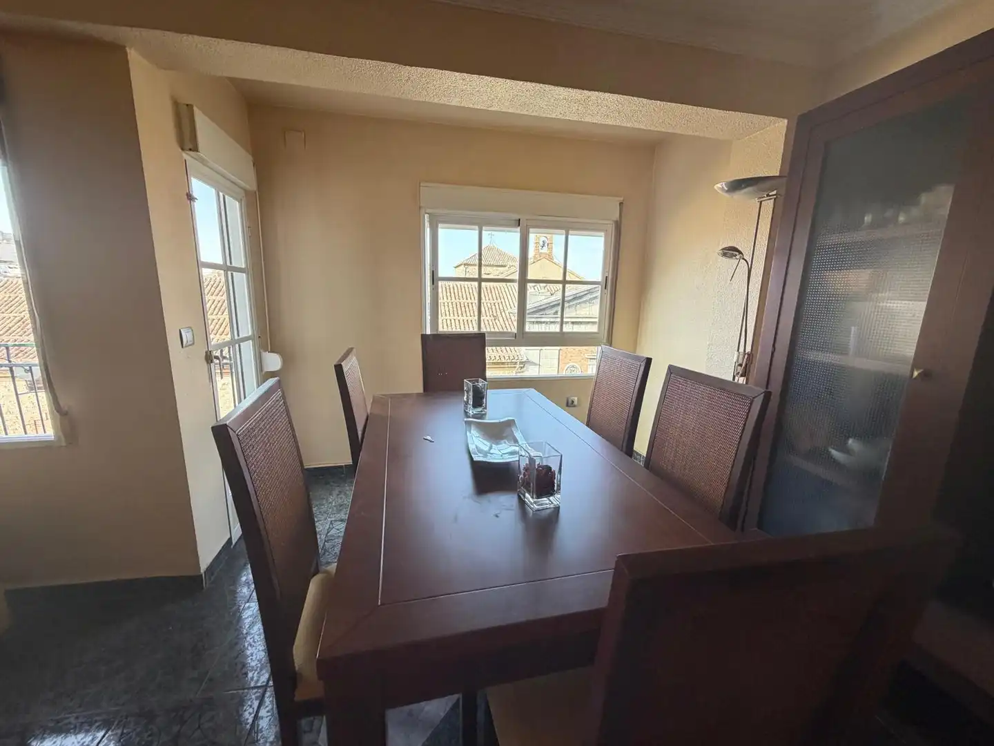 Dining room of Flat for sale in Jaén  with Air Conditioner, Furnished and Balcony