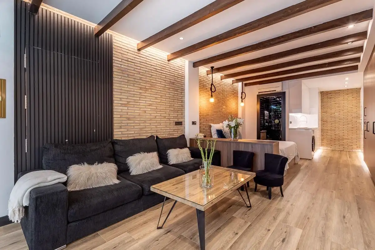 Wohnzimmer von Wohnung zur Miete in Granada mit Möbliert