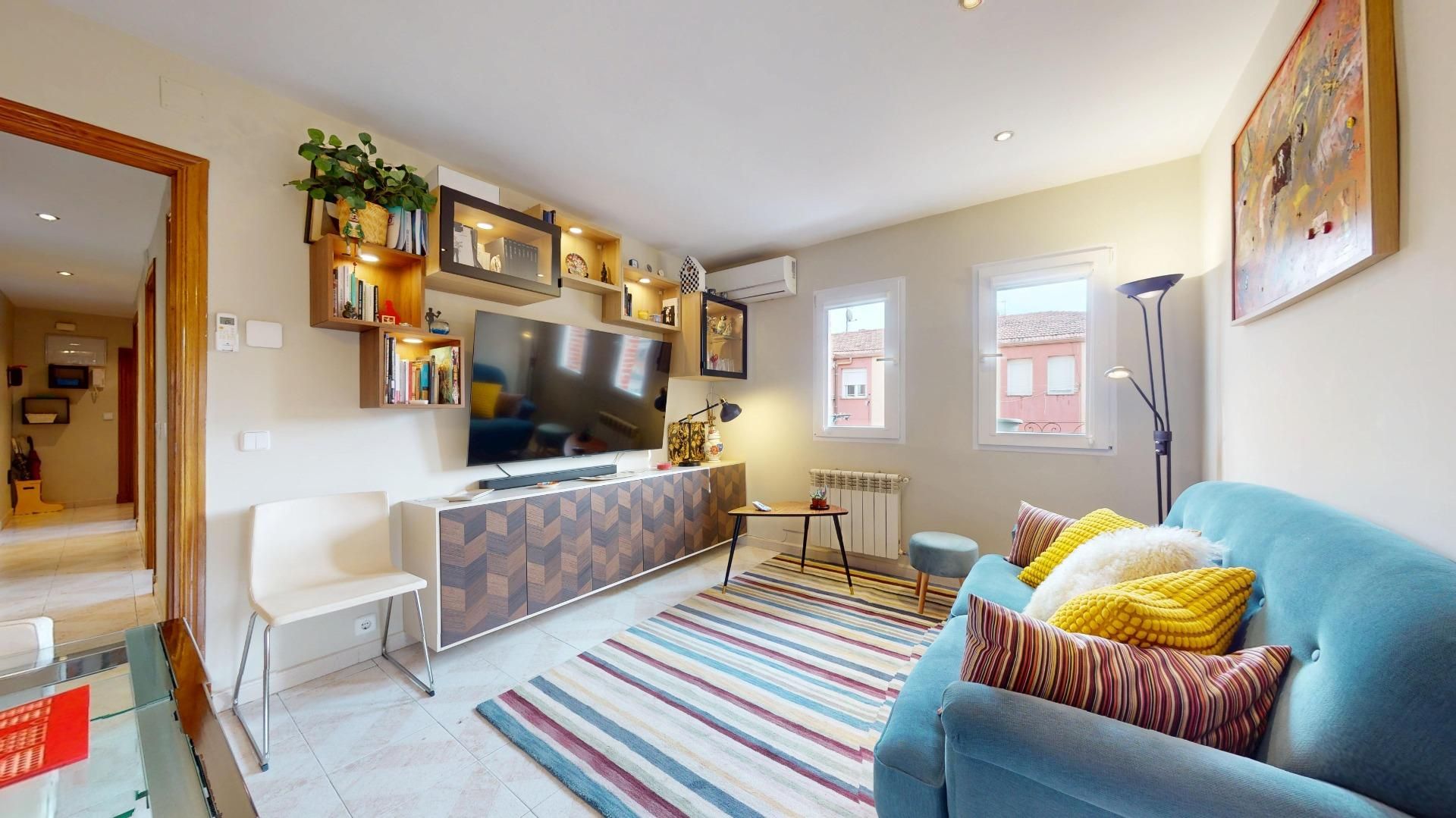 Living room of Flat for sale in  Madrid Capital  with Air Conditioner and Heating