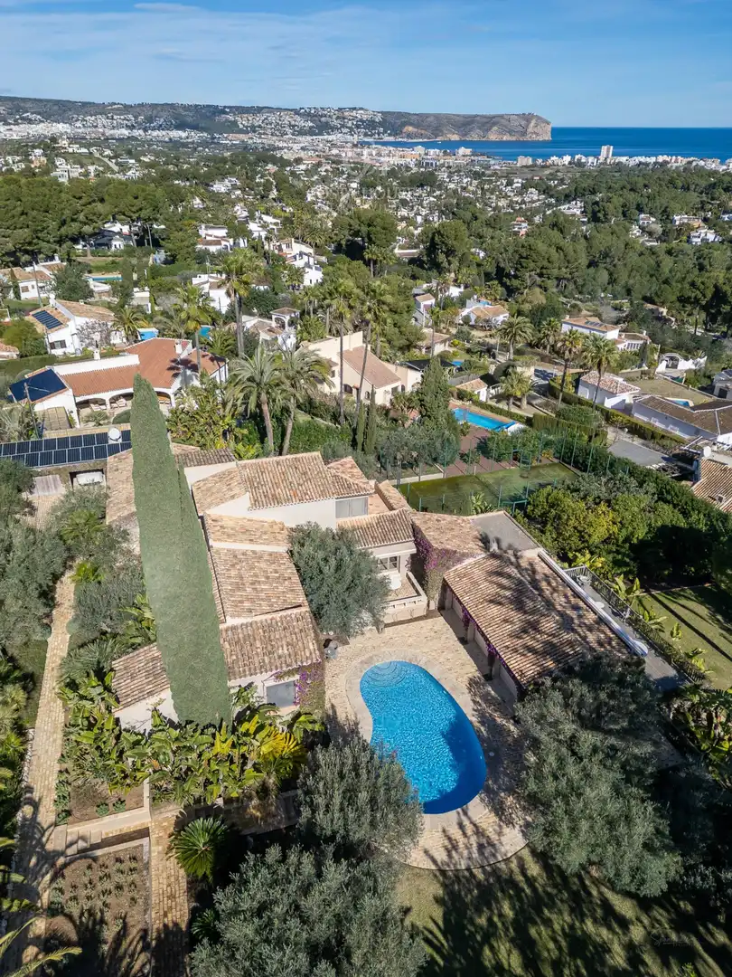 Vista exterior de Casa o chalet en venta en Jávea / Xàbia con Aire acondicionado, Calefacción y Jardín privado