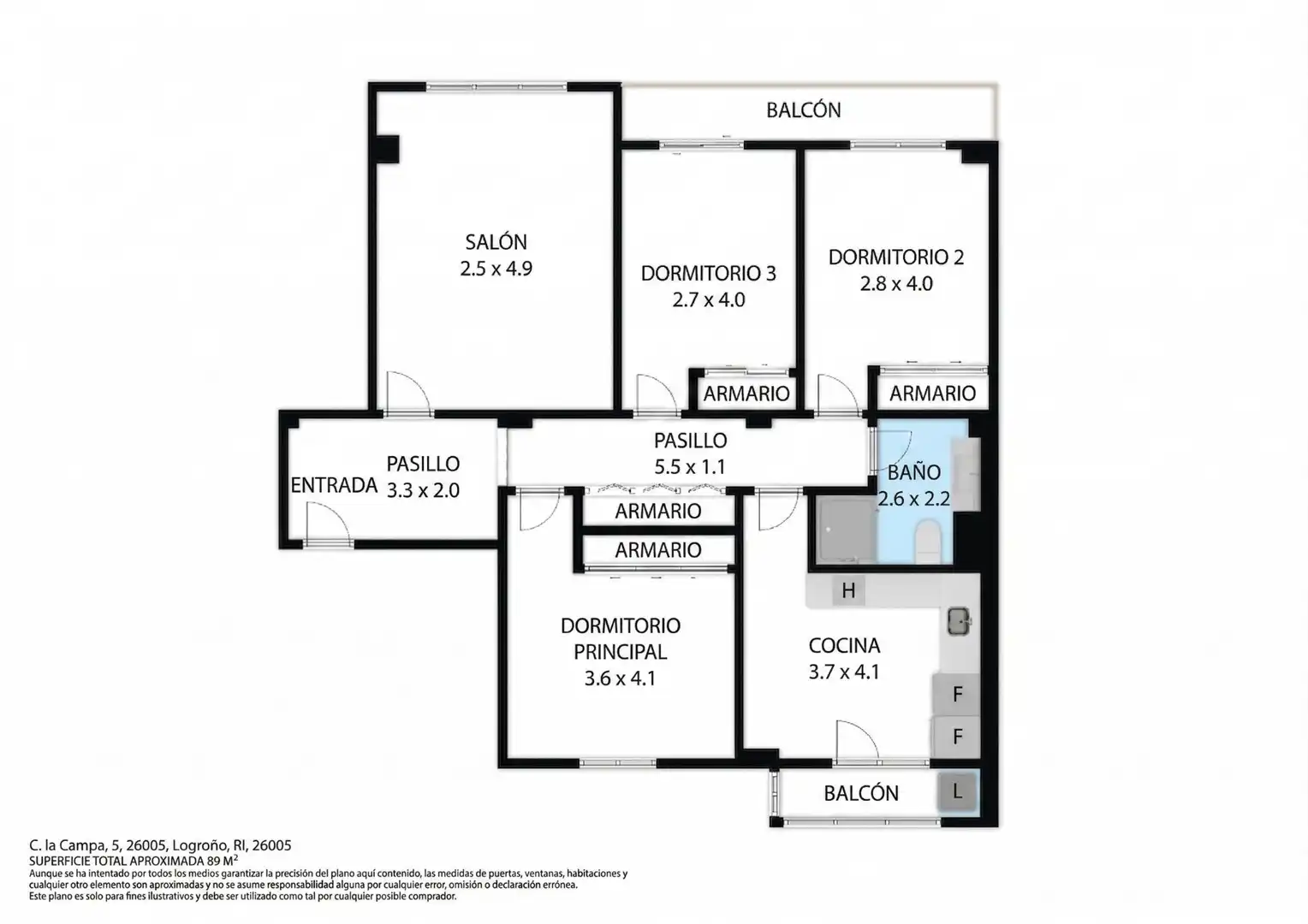 Wohnung zum Verkauf in Campa, 5, Oeste