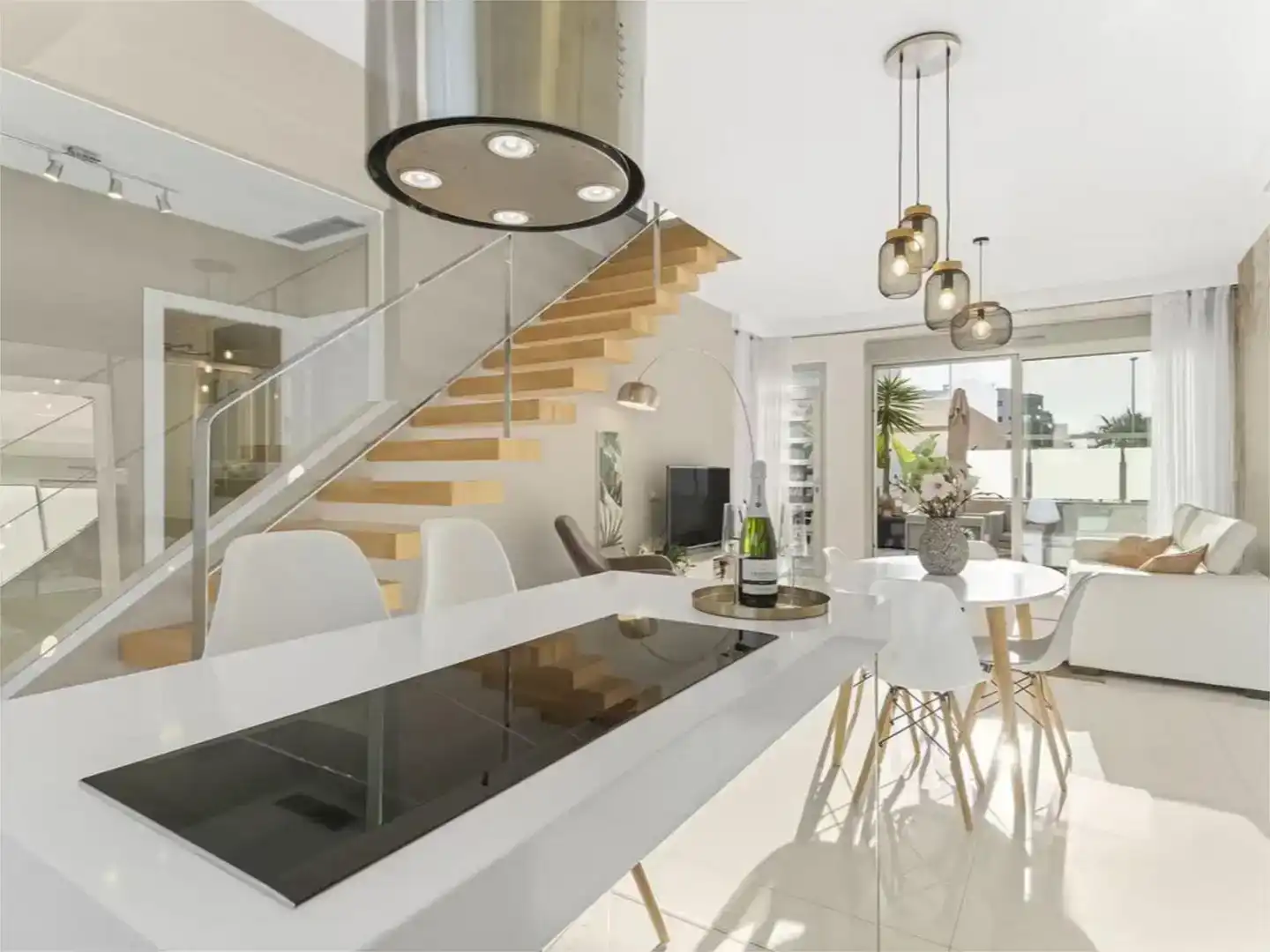Cocina de Casa o chalet de alquiler en Pilar de la Horadada con Aire acondicionado, Jardín privado y Piscina