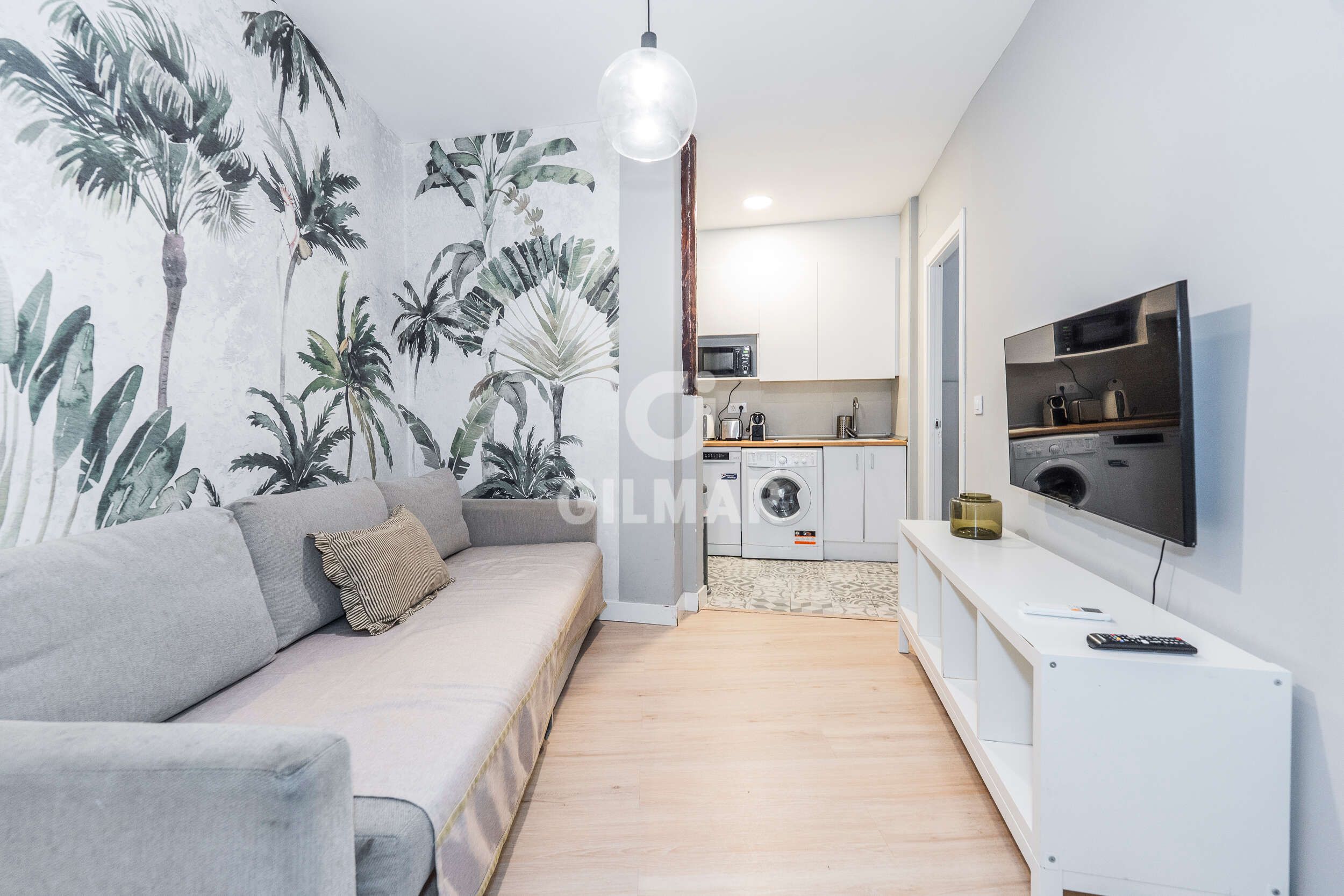 Living room of Flat for sale in  Madrid Capital  with Heating