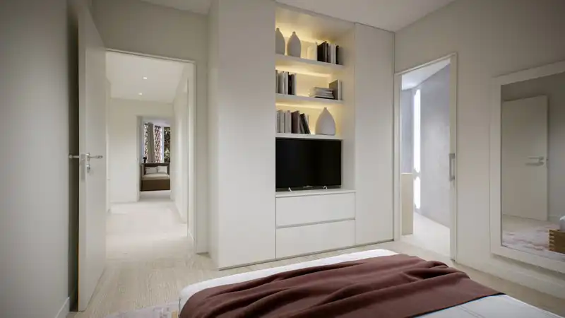 Schlafzimmer von Wohnungen zum Verkauf in Barcelona mit Klimaanlage, Heizung und Parkett