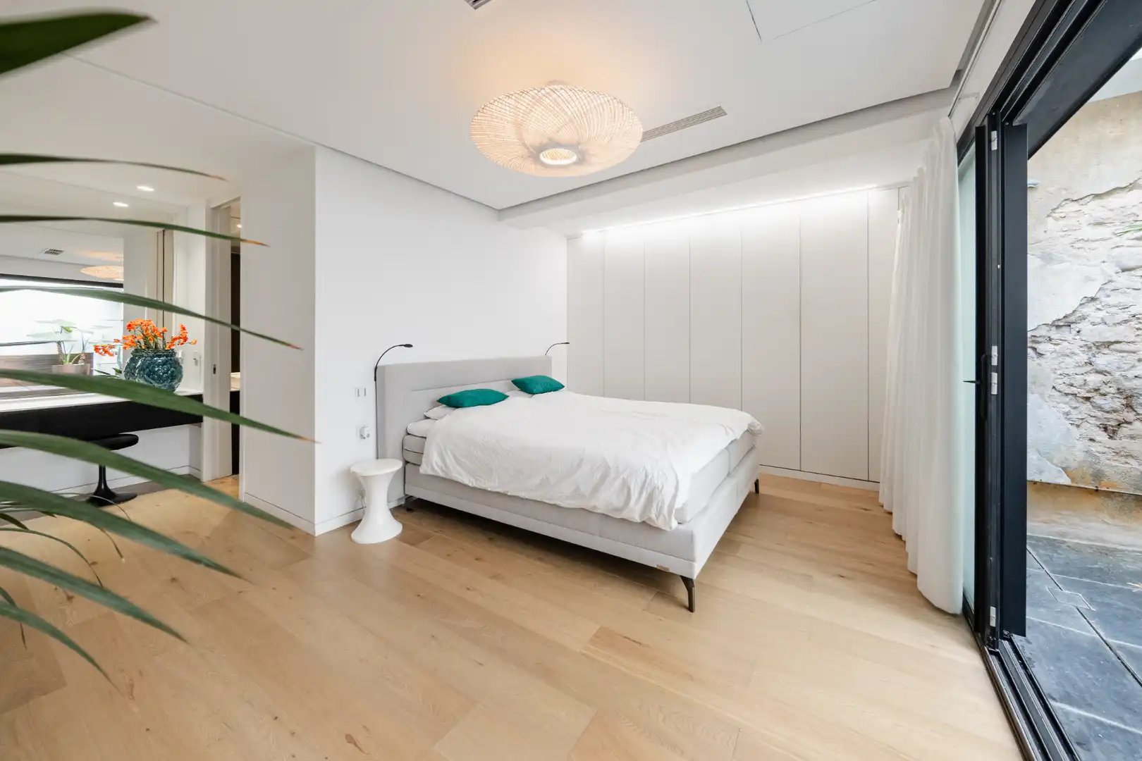 Schlafzimmer von Maisonette zum Verkauf in Barcelona mit Klimaanlage, Heizung und Privatgarten