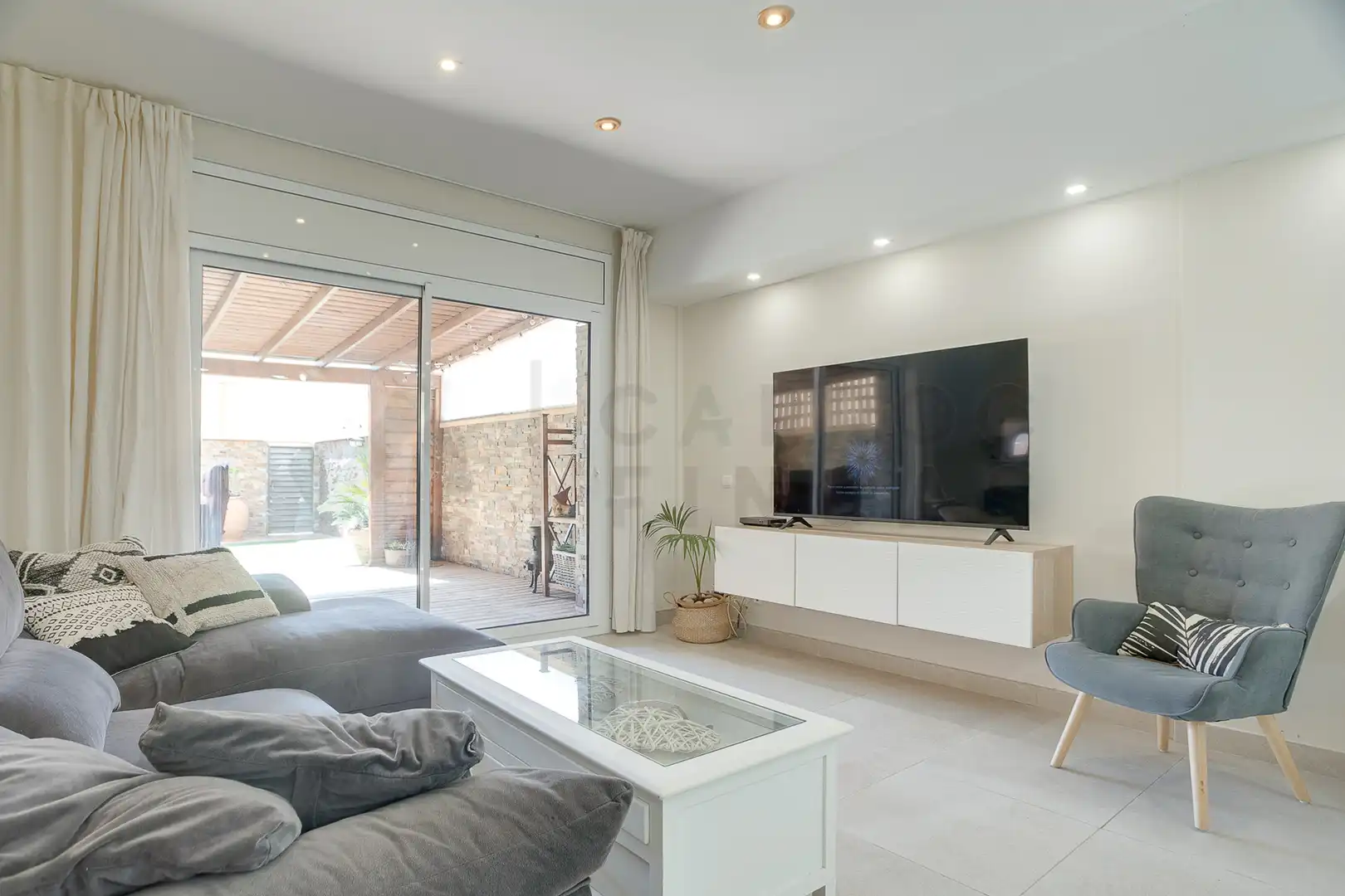 Sala de estar de Planta baja en venta en Cardedeu con Aire acondicionado, Calefacción y Terraza