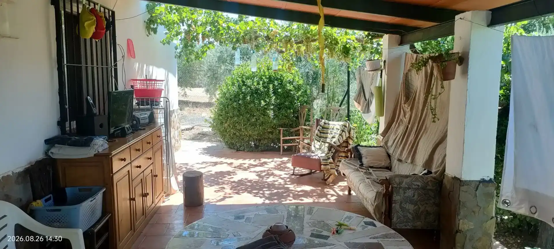 Terrassa de Finca rústica en venda en Santa Cruz de Mudela amb Jardí privat, Traster i Piscina