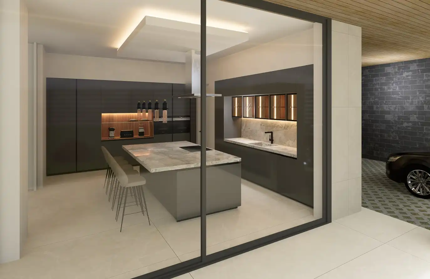 Kitchen of Houses for sale in Villanueva de la Cañada  with Air Conditioner, Heating and Private garden