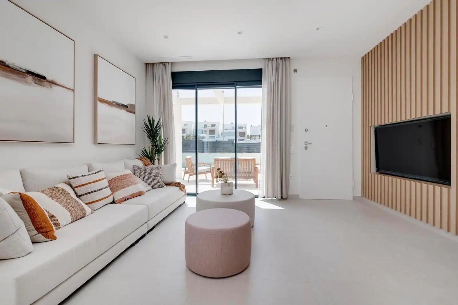 Sala de estar de Casa o chalet en venta en Rojales con Jardín privado, Terraza y Piscina
