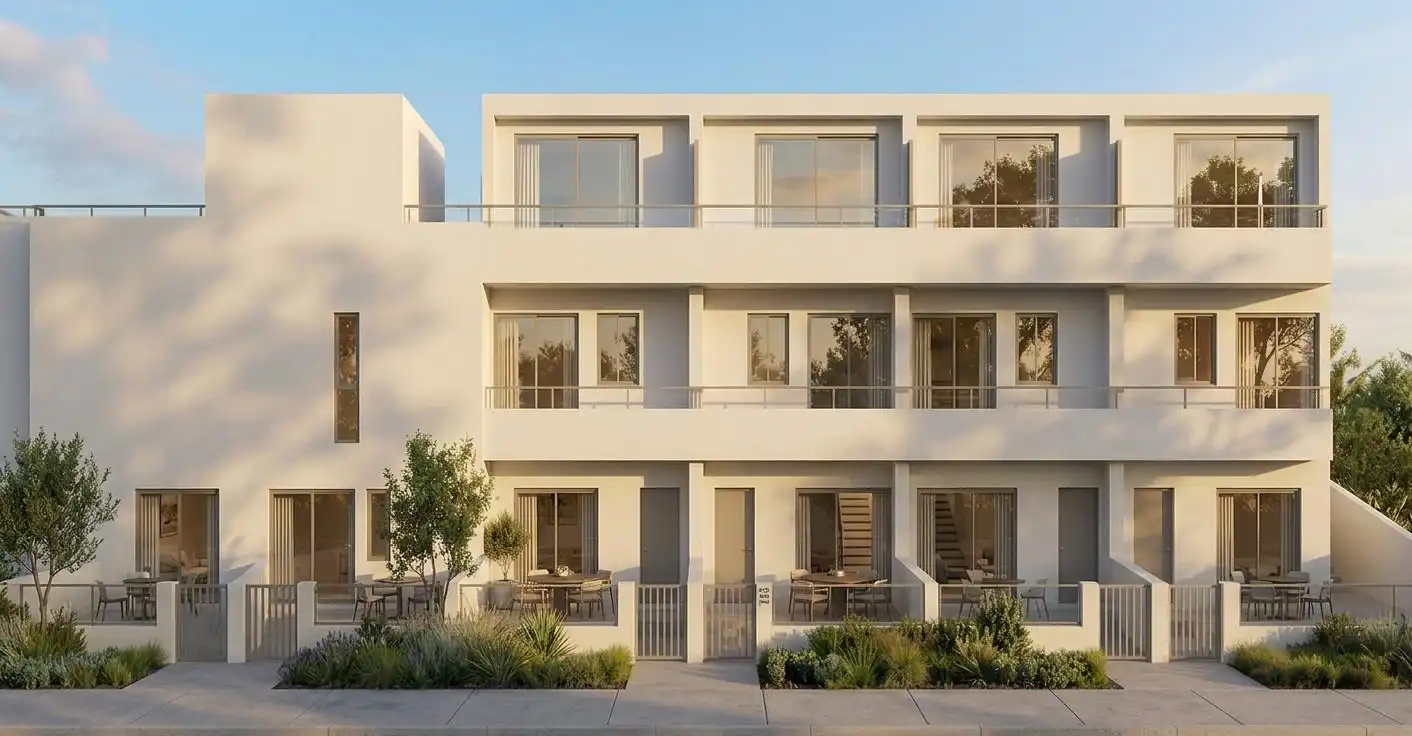 Vista exterior de Casa adosada en venta en Almazora / Almassora con Terraza y Piscina comunitaria