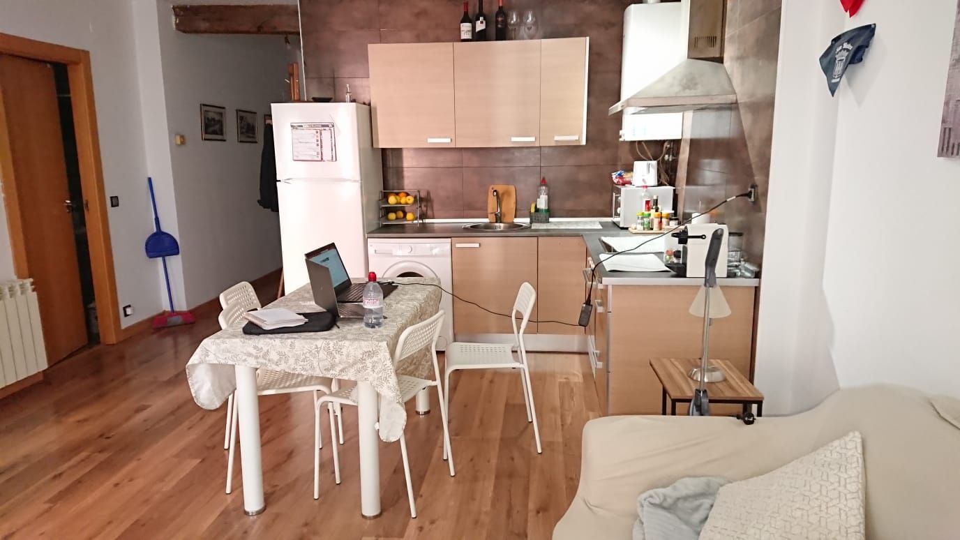 Kitchen of Apartment for sale in  Logroño  with Parquet flooring, Furnished and Oven