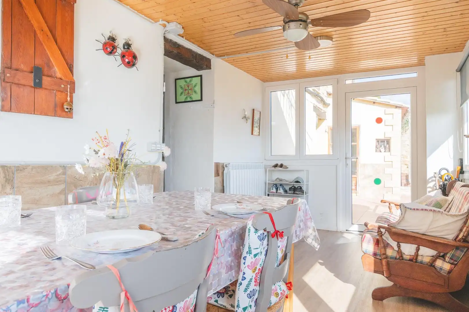 Comedor de Finca rústica en venta en Eslava con Jardín privado, Terraza y Trastero