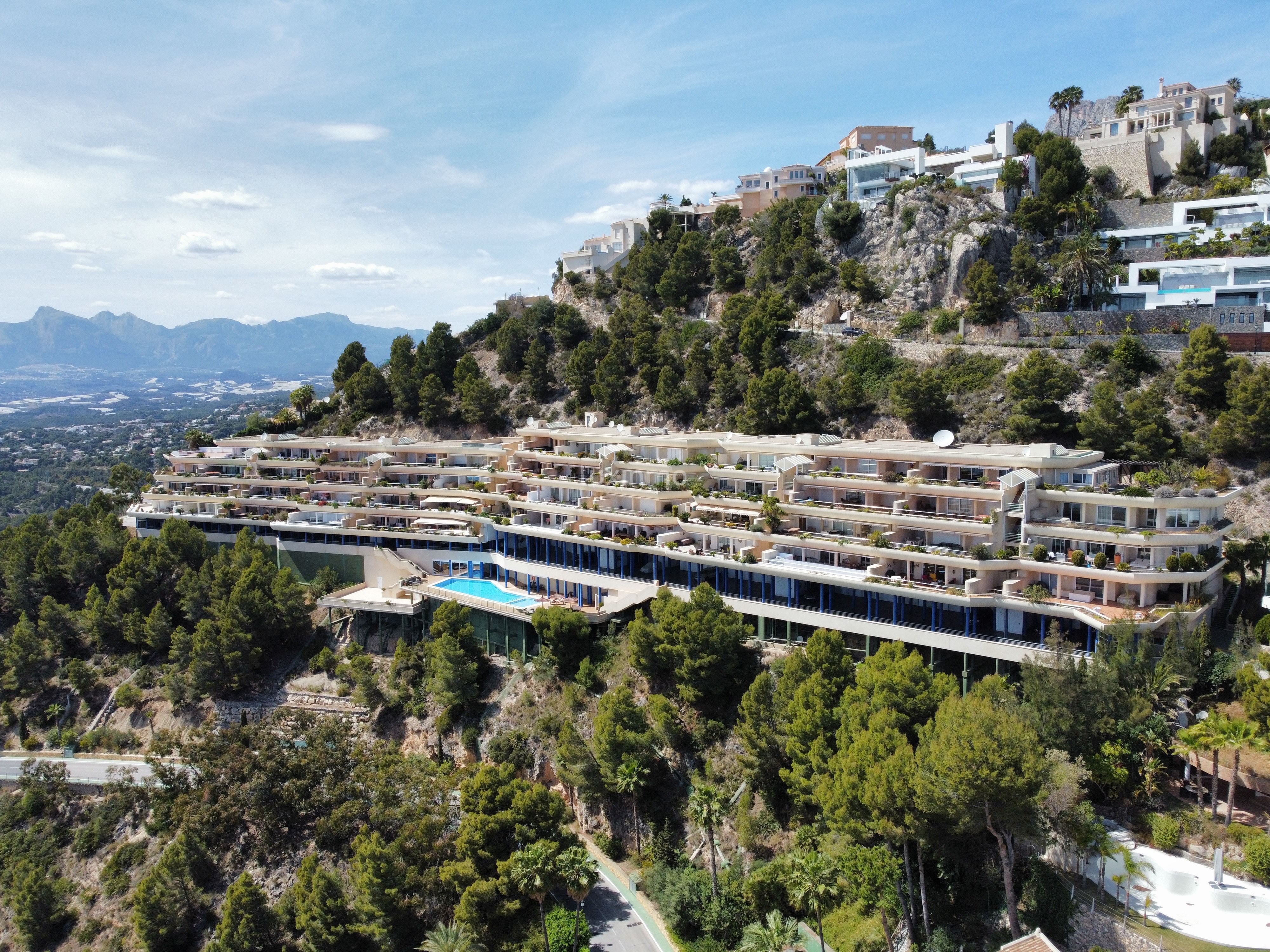 Exterior view of Flat for sale in Altea  with Air Conditioner, Heating and Private garden