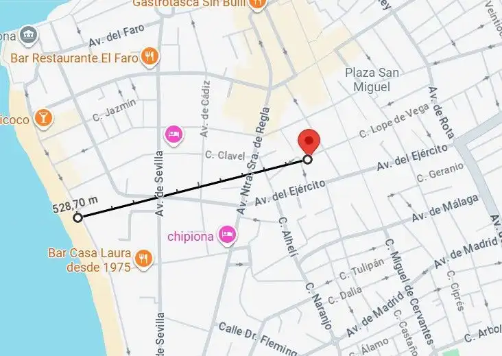 Vista exterior de Piso en venta en Chipiona con Aire acondicionado