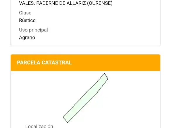 Exterior view of Land for sale in Paderne de Allariz