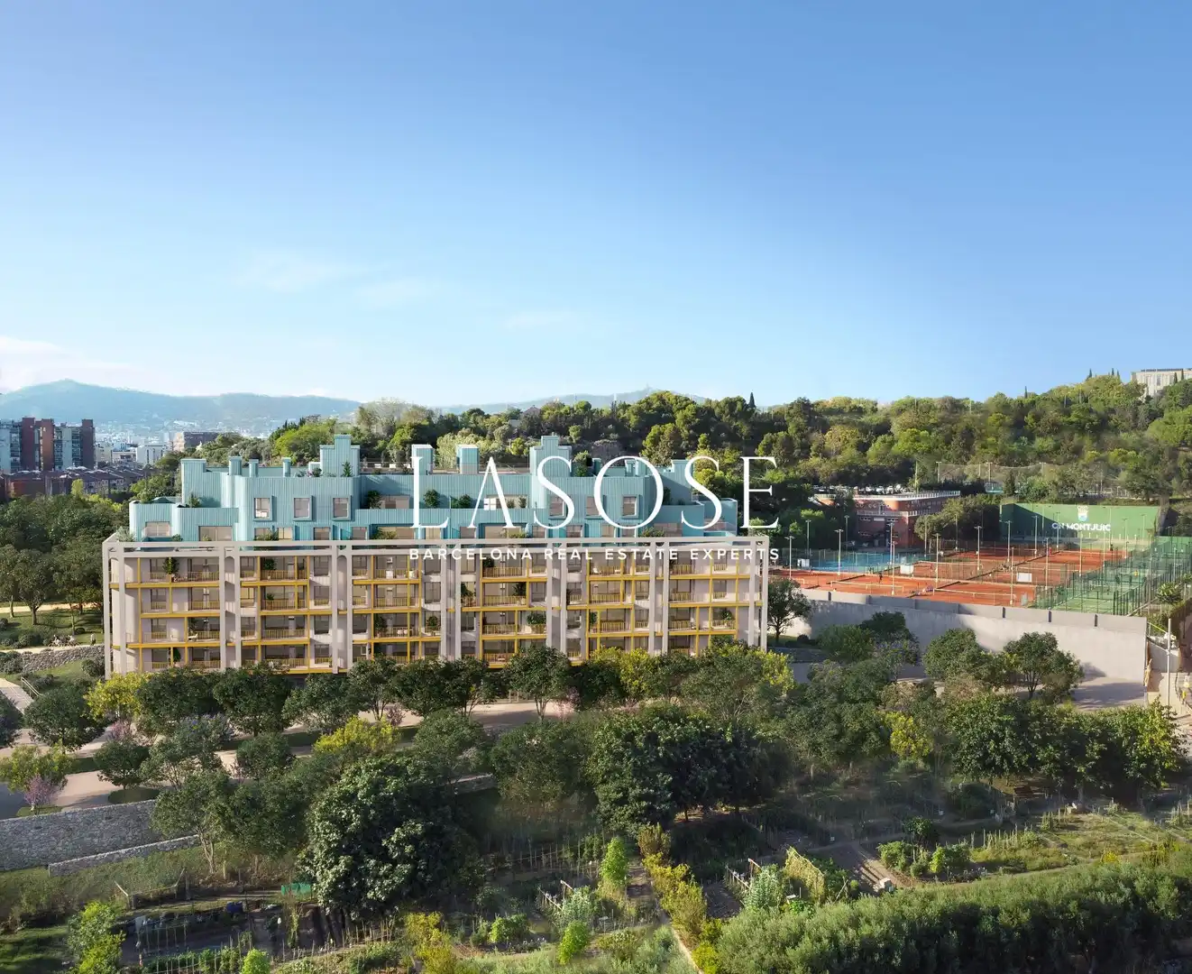 Vista exterior de Piso en venta en Barcelona con Aire acondicionado, Jardín privado y Balcón