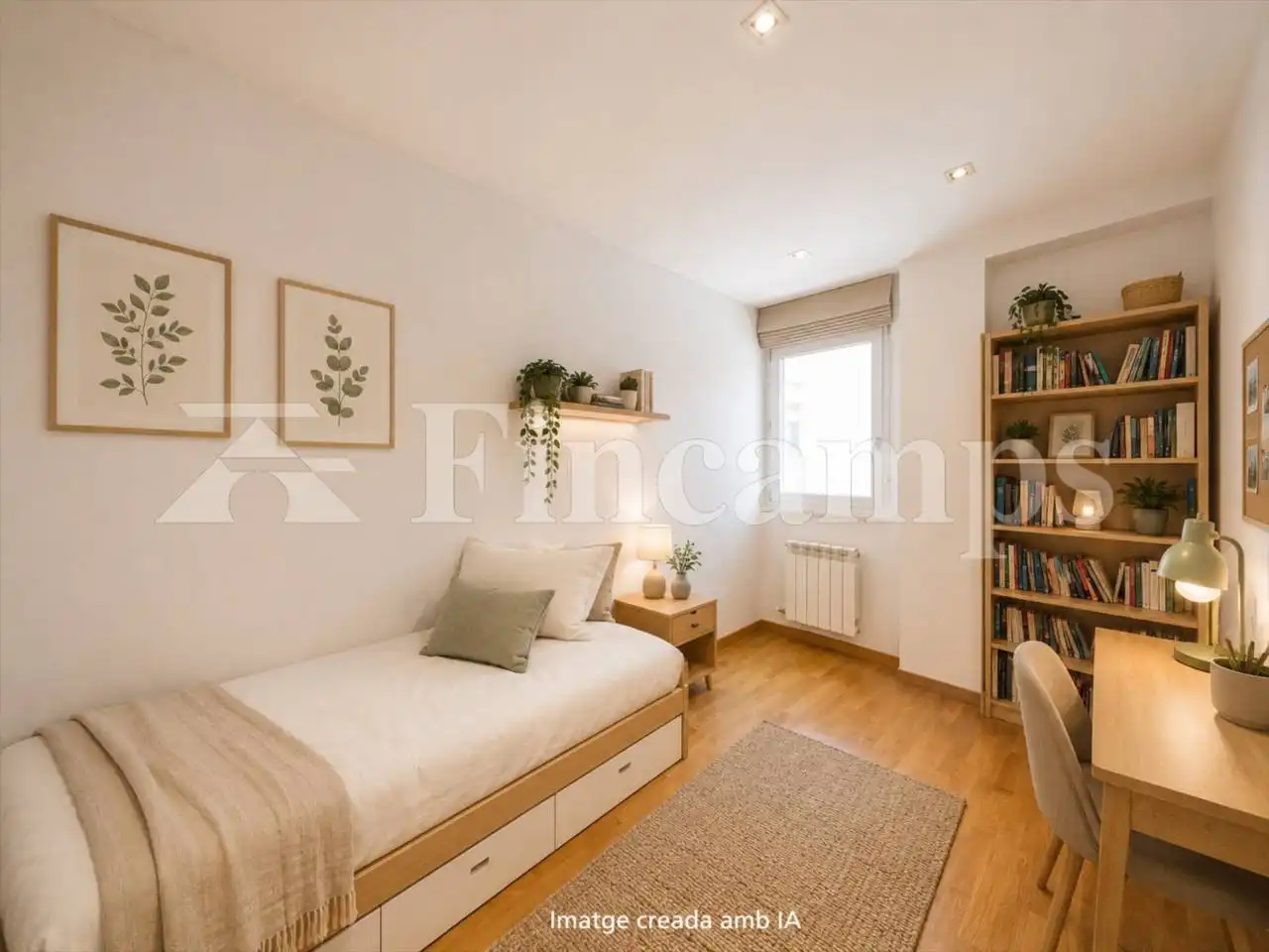 Schlafzimmer von Dachboden zum Verkauf in Terrassa mit Klimaanlage, Heizung und Parkett