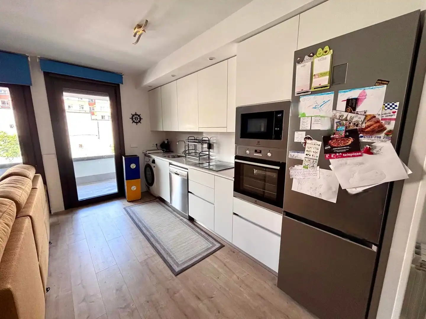 Kitchen of Flat for sale in Gijón   with Heating, Private garden and Parquet flooring
