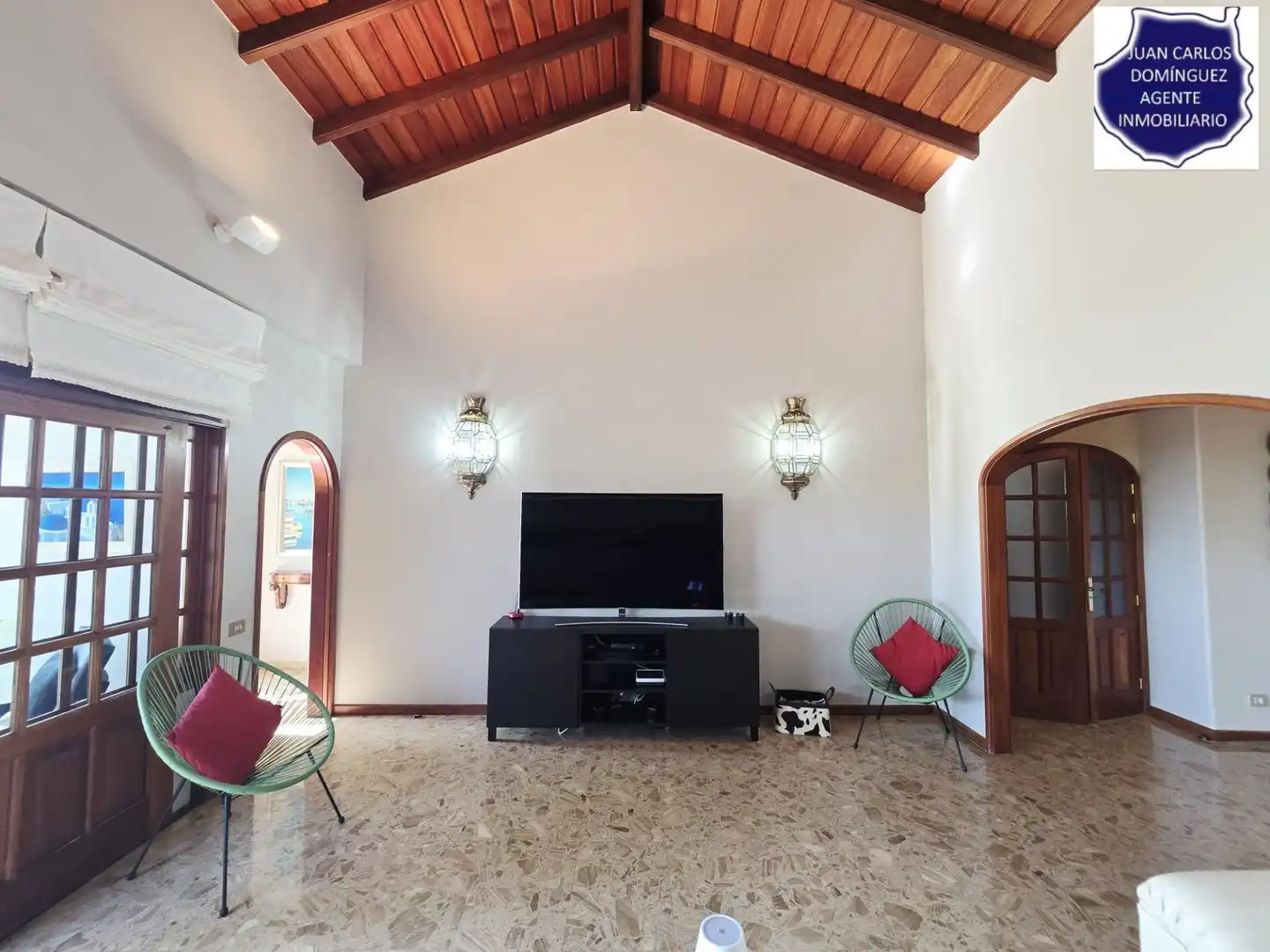 Sala de estar de Casa o chalet de alquiler en San Bartolomé de Tirajana con Aire acondicionado, Jardín privado y Terraza