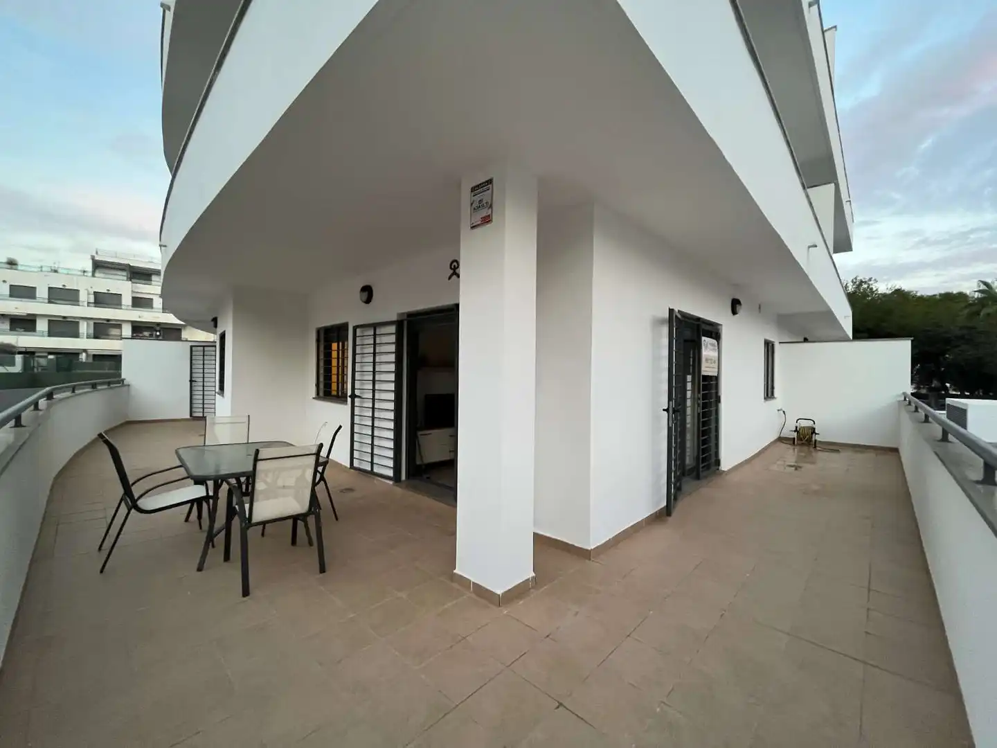 Terrasse von Wohnungen zur Miete in Garrucha mit Klimaanlage, Heizung und Terrasse
