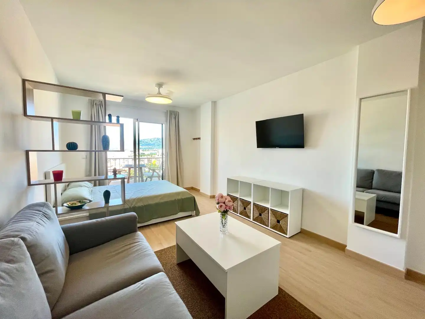 Bedroom of Apartments for rent in Empuriabrava  with Parquet flooring, Terrace and Furnished