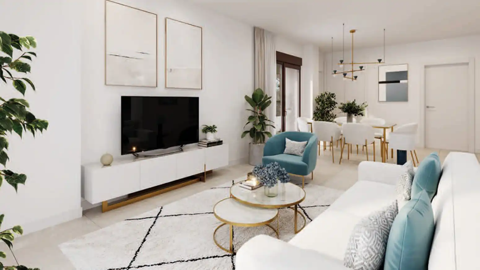 Sala de estar de Casa o chalet en venta en Calafell con Parquet, Terraza y Domótica