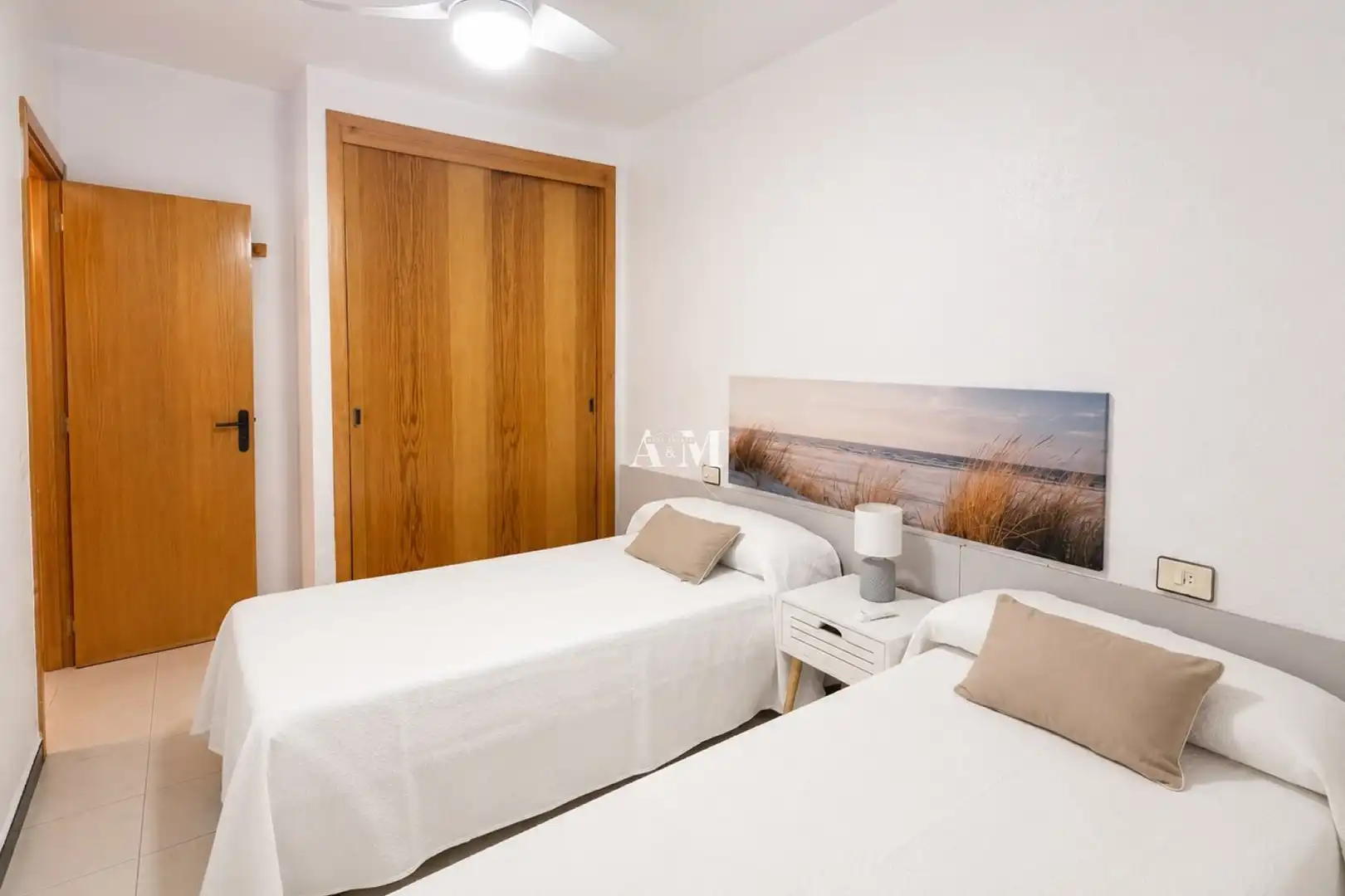 Schlafzimmer von Wohnung zur Miete in Pilar de la Horadada mit Klimaanlage, Heizung und Terrasse