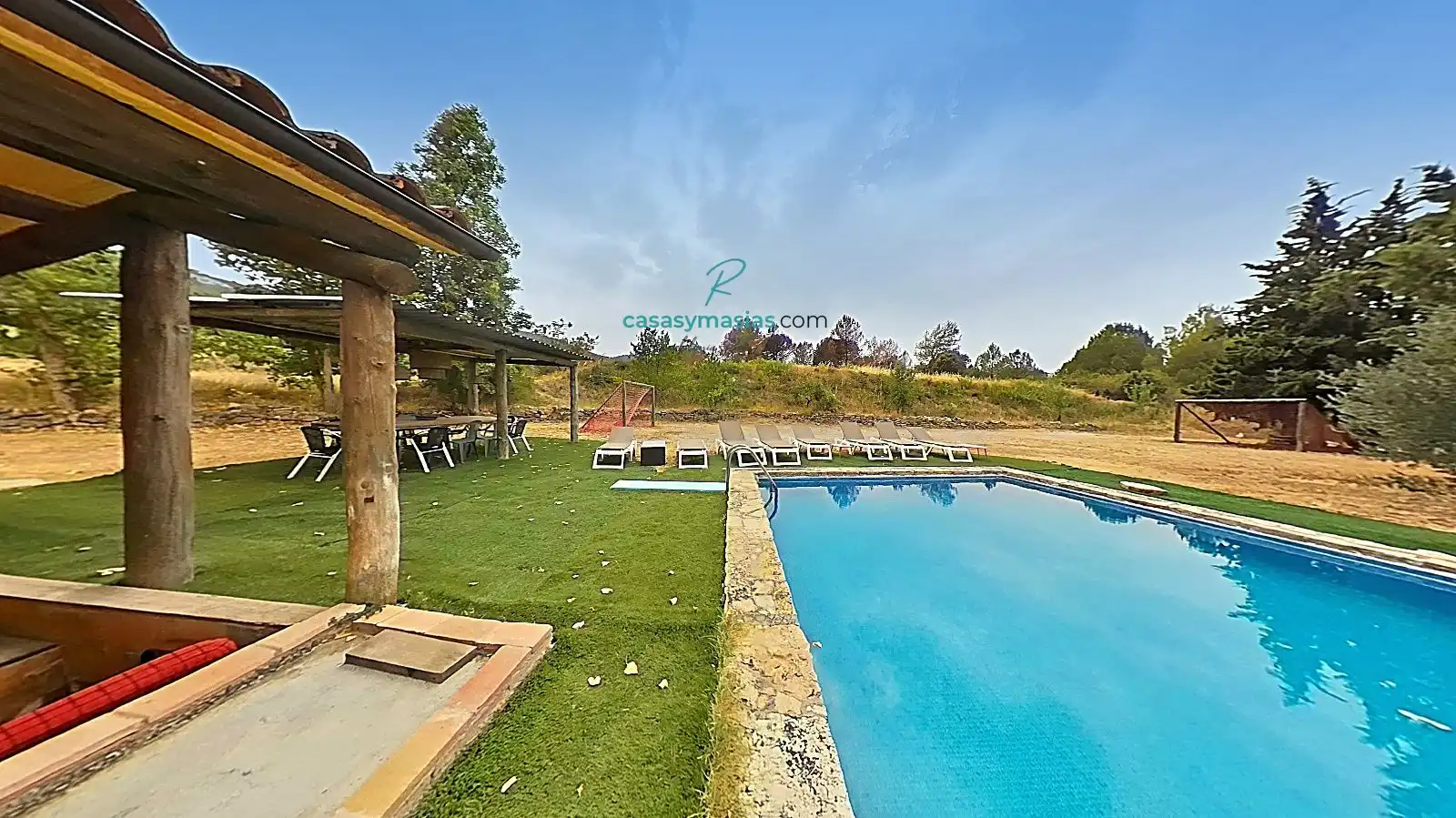 Piscina de Finca rústica en venda en Sant Martí Sarroca amb Calefacció, Jardí privat i Parquet
